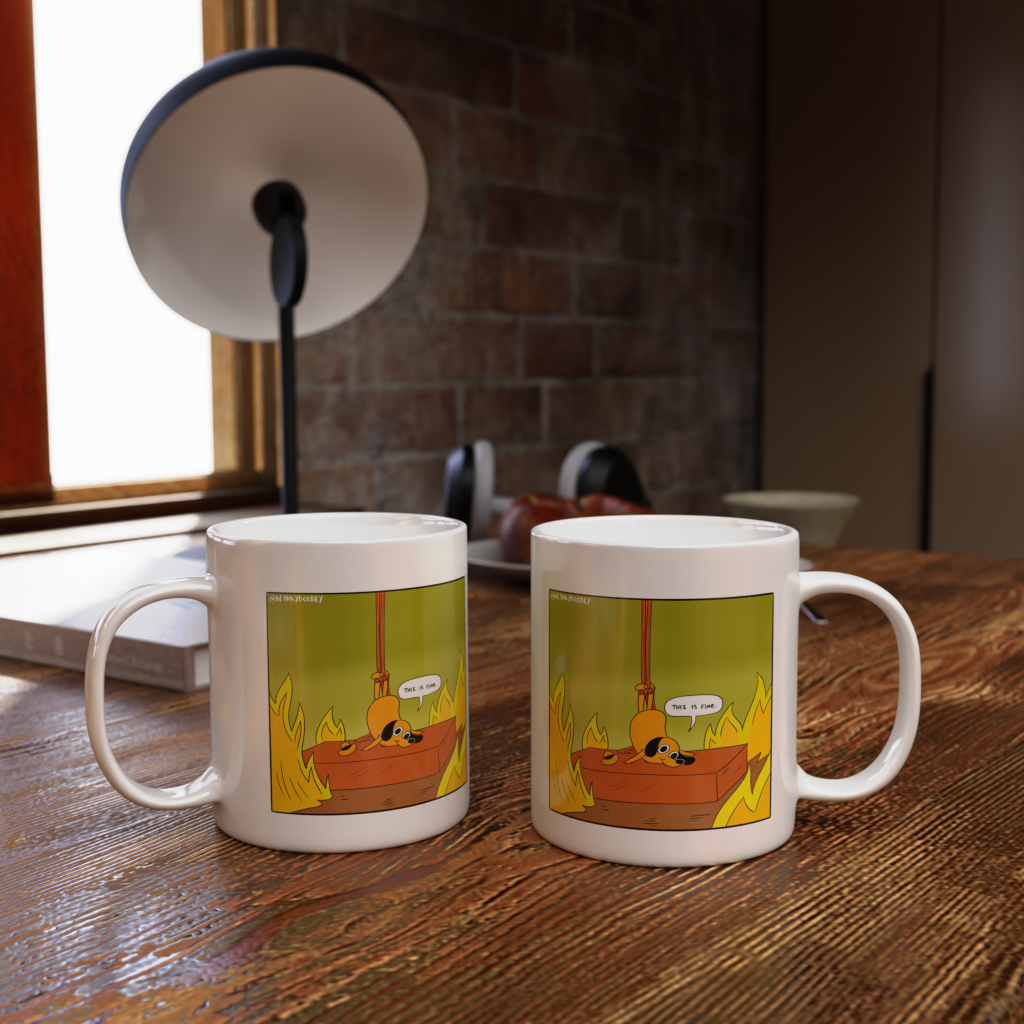 This is Fine - Aerial Silks Ceramic Mug (11oz)