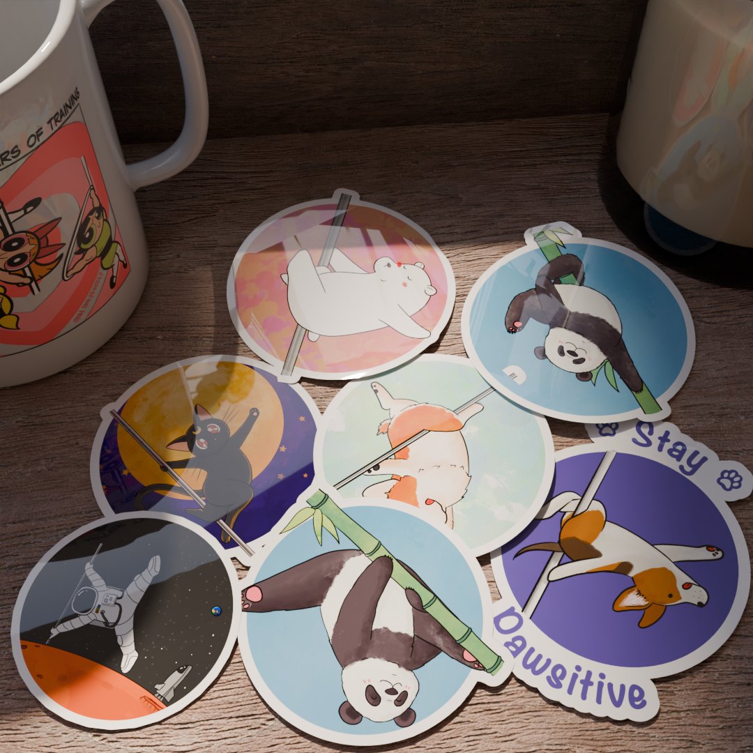 Pole Dance Stickers