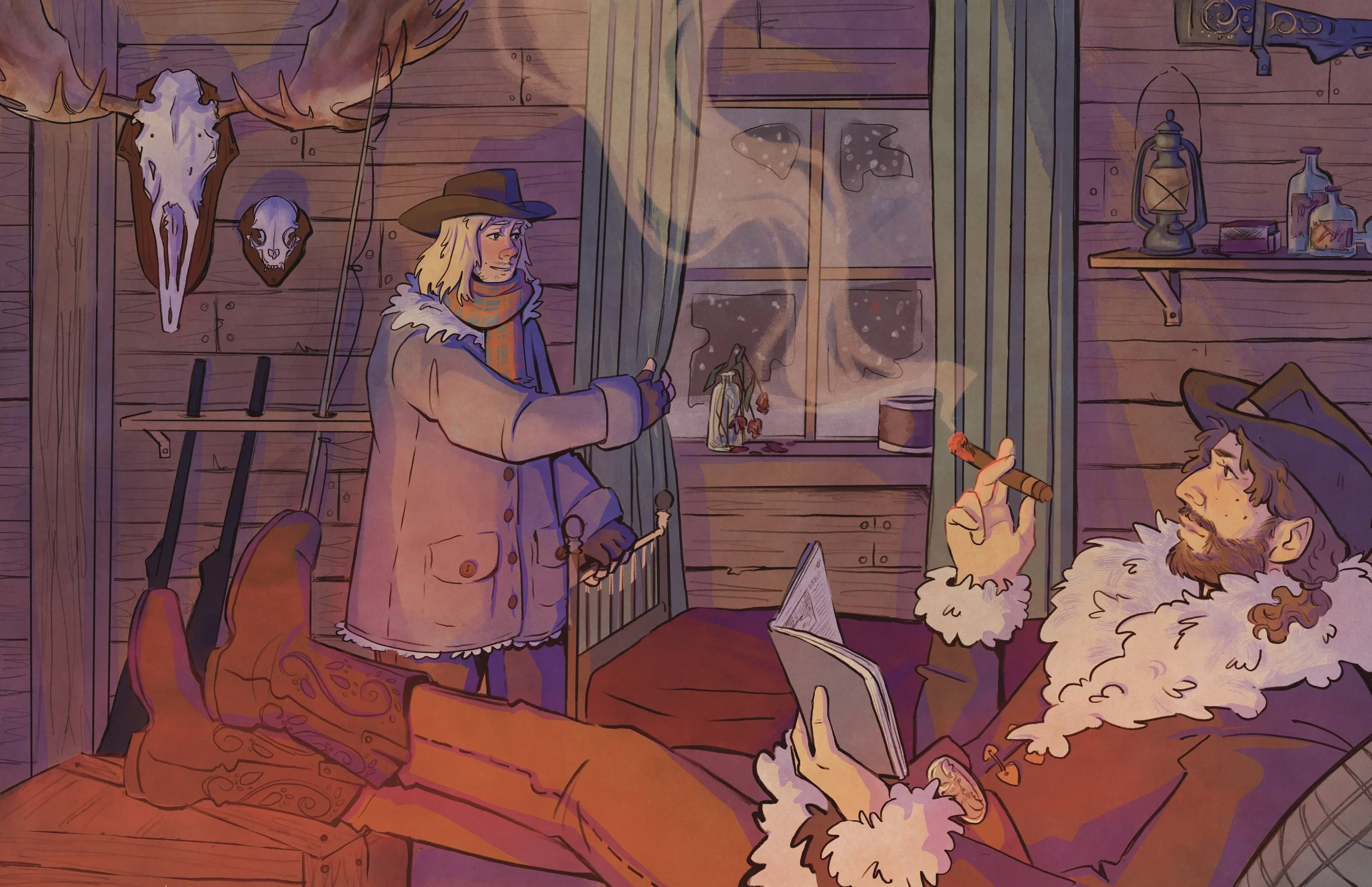 Reed and Cal in the cabin.jpg
