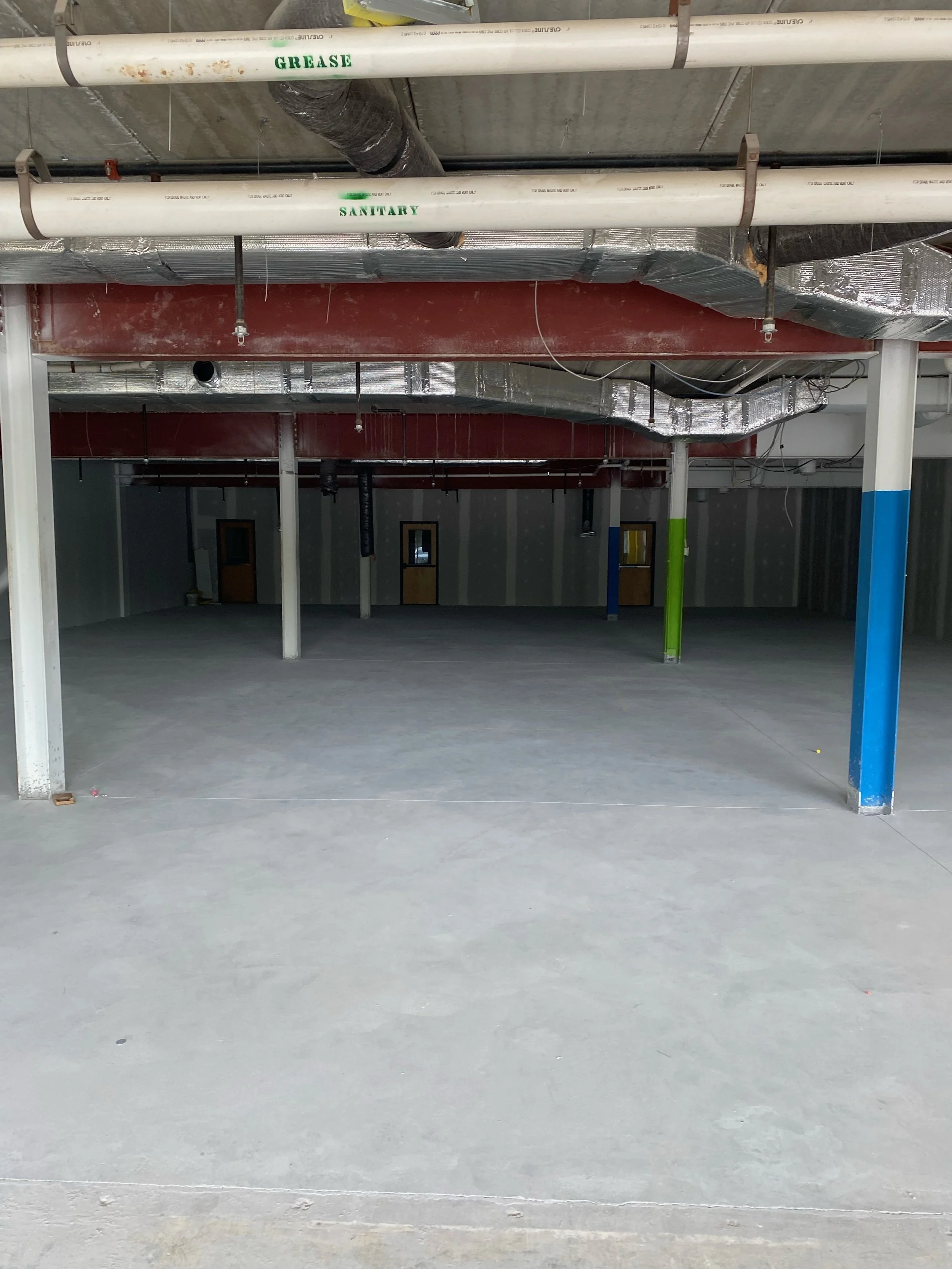 vanilla box for tenant fit out as restaurant