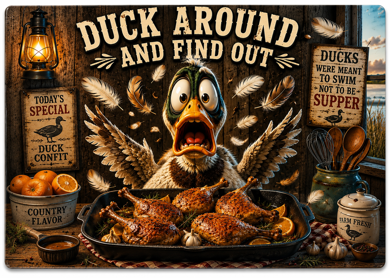 Duck Around and find out cutting board