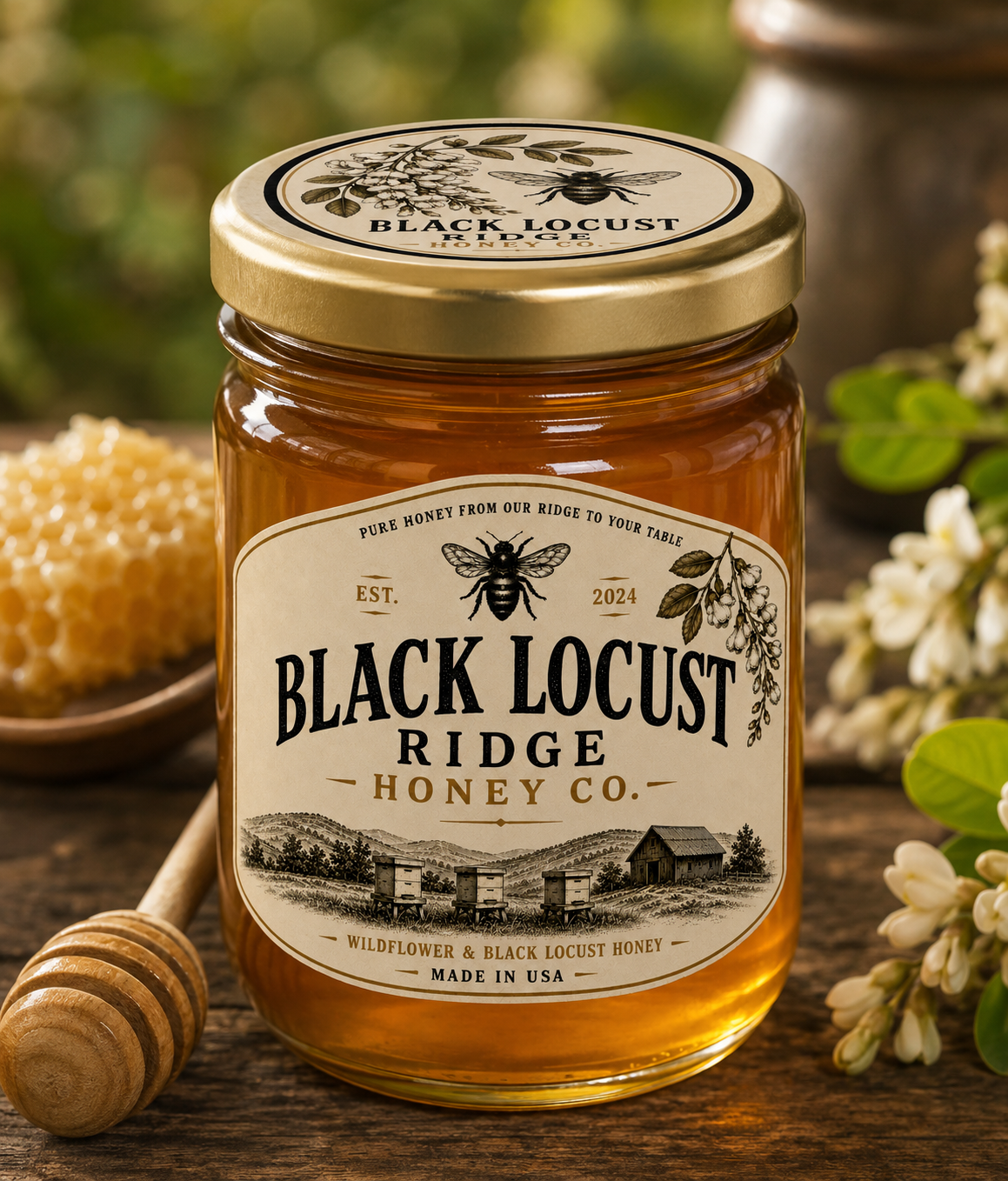 Wildflower & Black Locust Honey - 3lb.