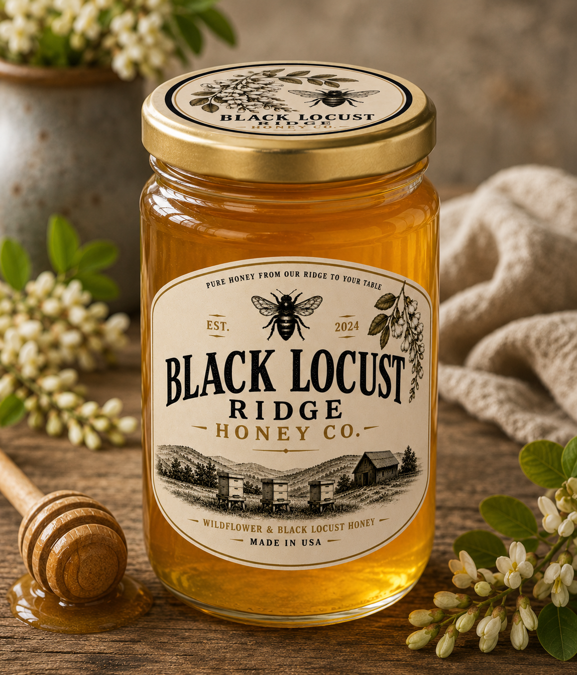 Wildflower & Black Locust Honey - 24oz