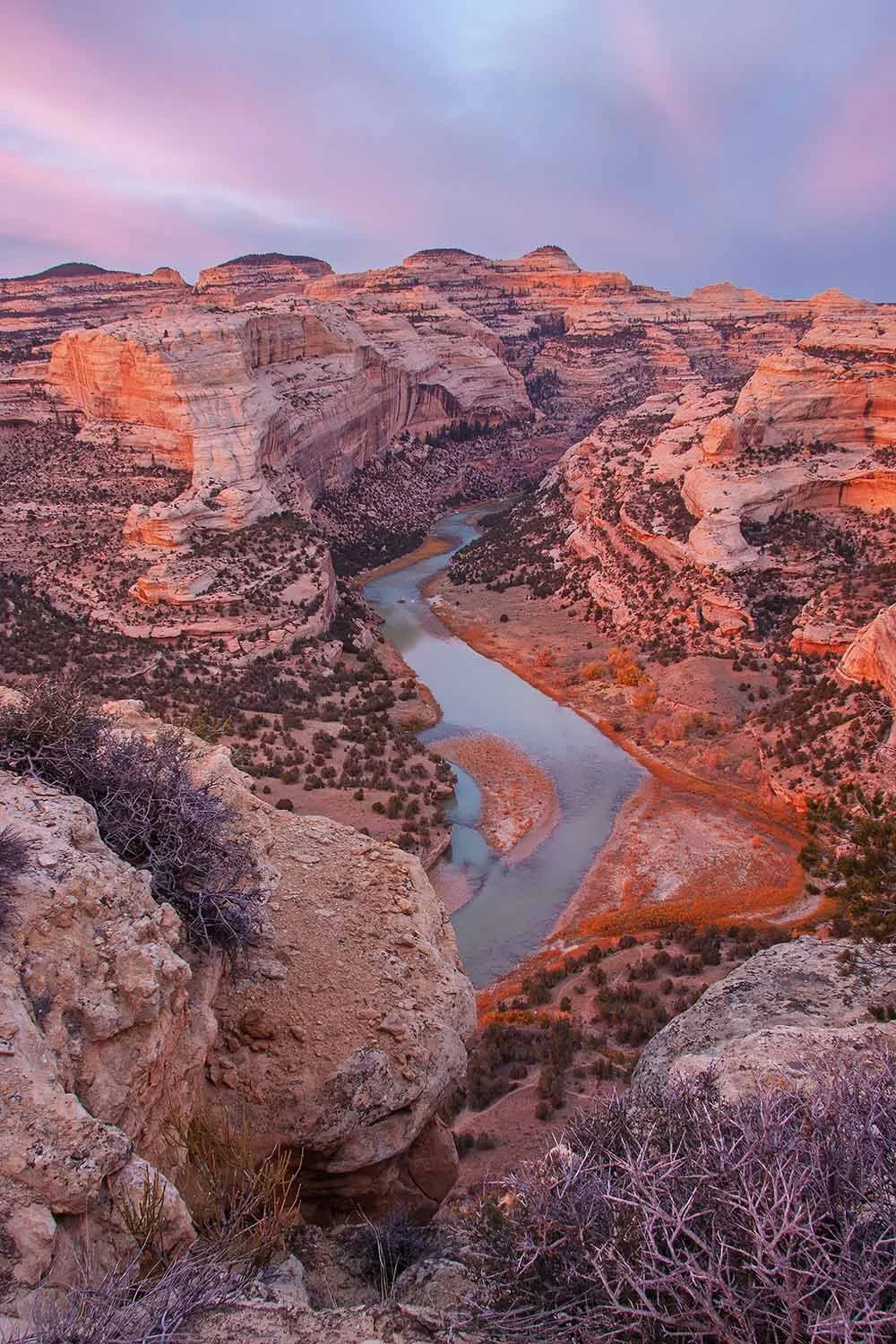 Yampa River Sunset Fine Art Print
