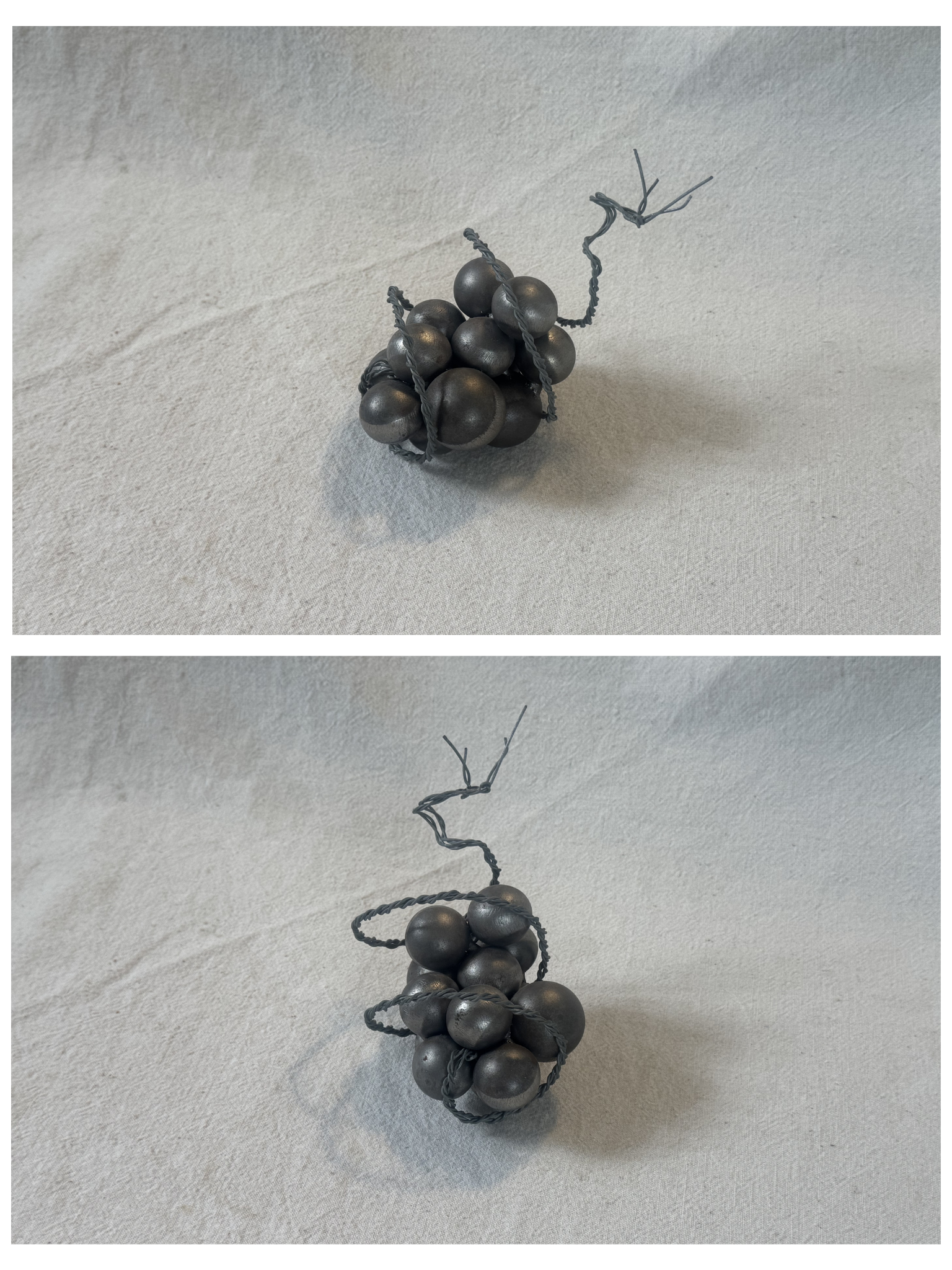 Forbidden fruit - Metal wire, Steel ball bearings