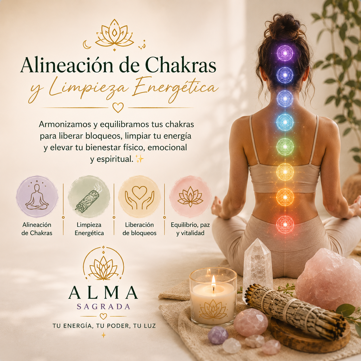 Alineación de Chakras y Limpieza Energética
