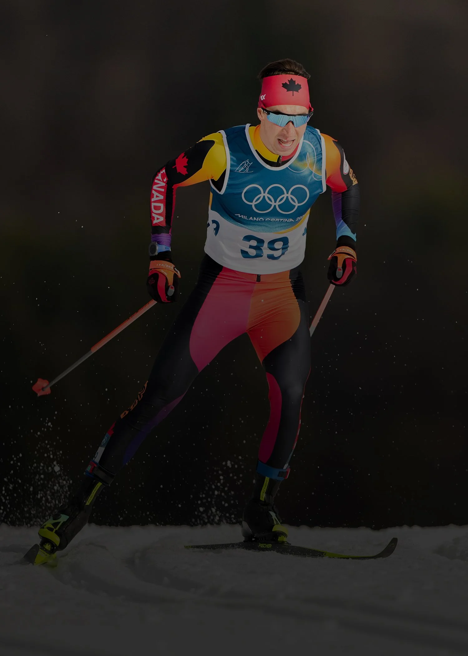 Xavier McKeever competes at the 2026 Milano Cortina Olympic Winter Games