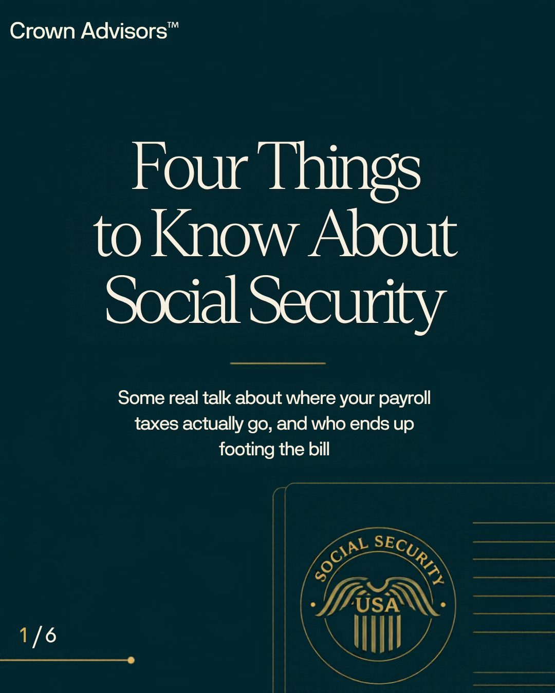 Four Things to Know About Social Security