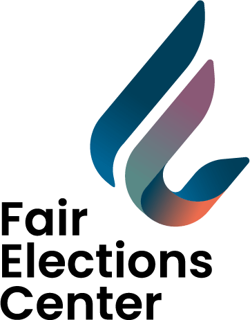 A stylized abstract flame logo with gradient shades of blue, purple, green, and red.