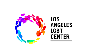 Logo of Los Angeles LGBT Center with a colorful circular design.