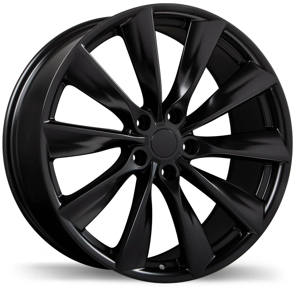 18 Inch Replika R241B Satin Black Hubcentric Rims Tesla Model 3