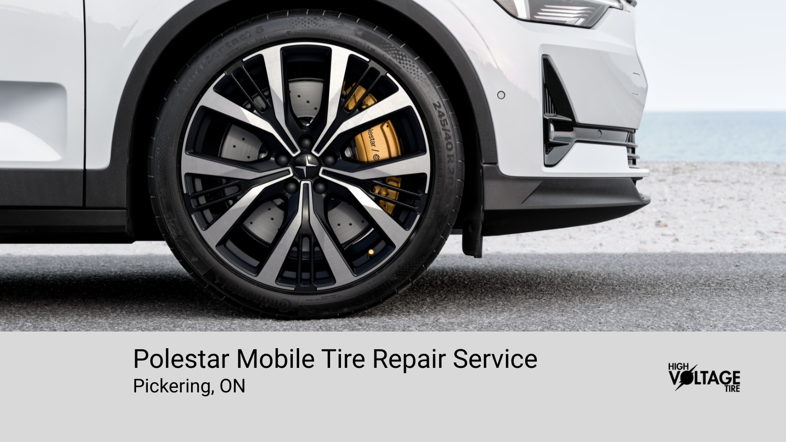 Polestar mobile tire repair service Pickering, Ontario - High Voltage Tire.