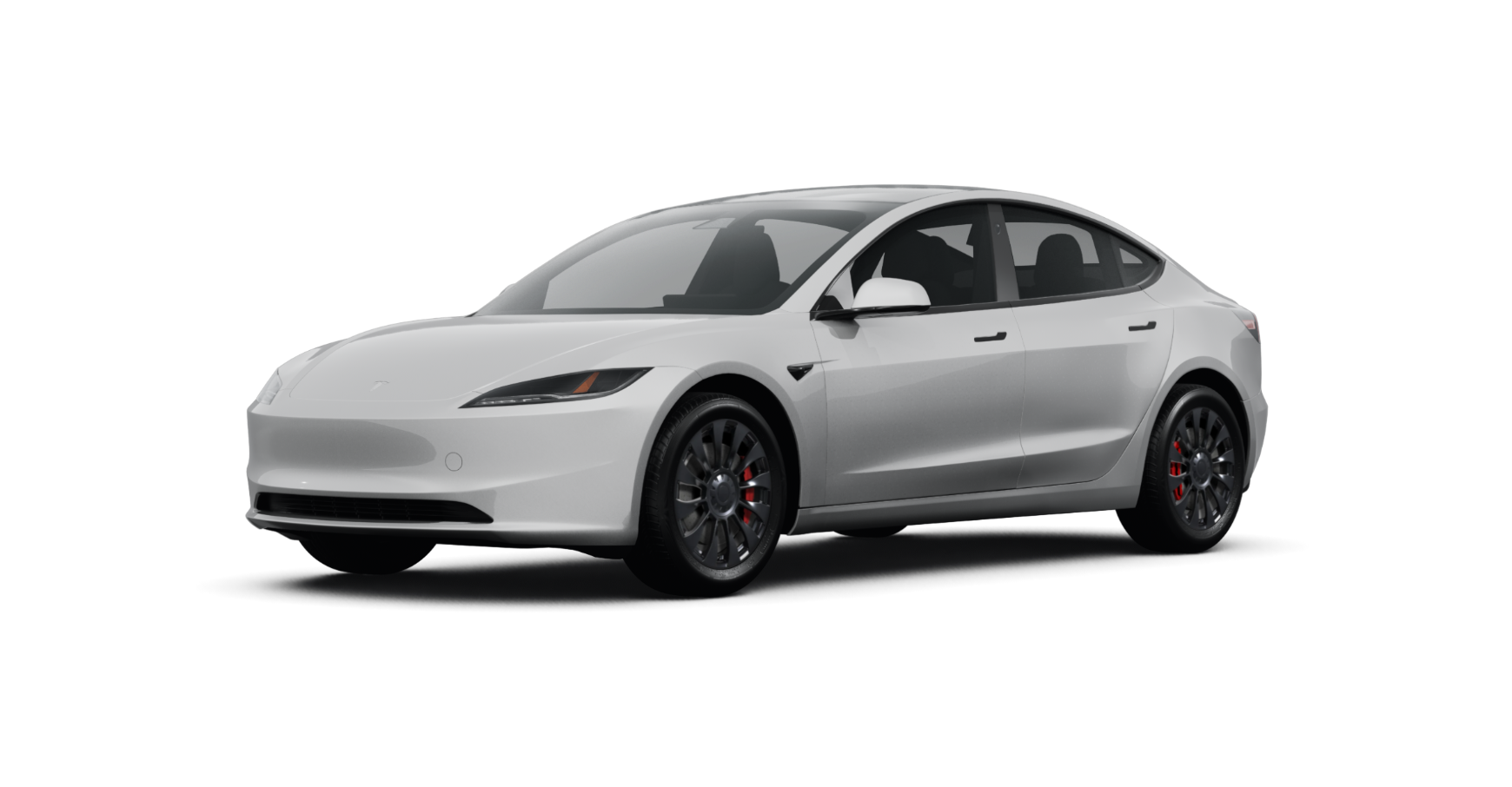 Tesla Model 3 with replika R263B rims.