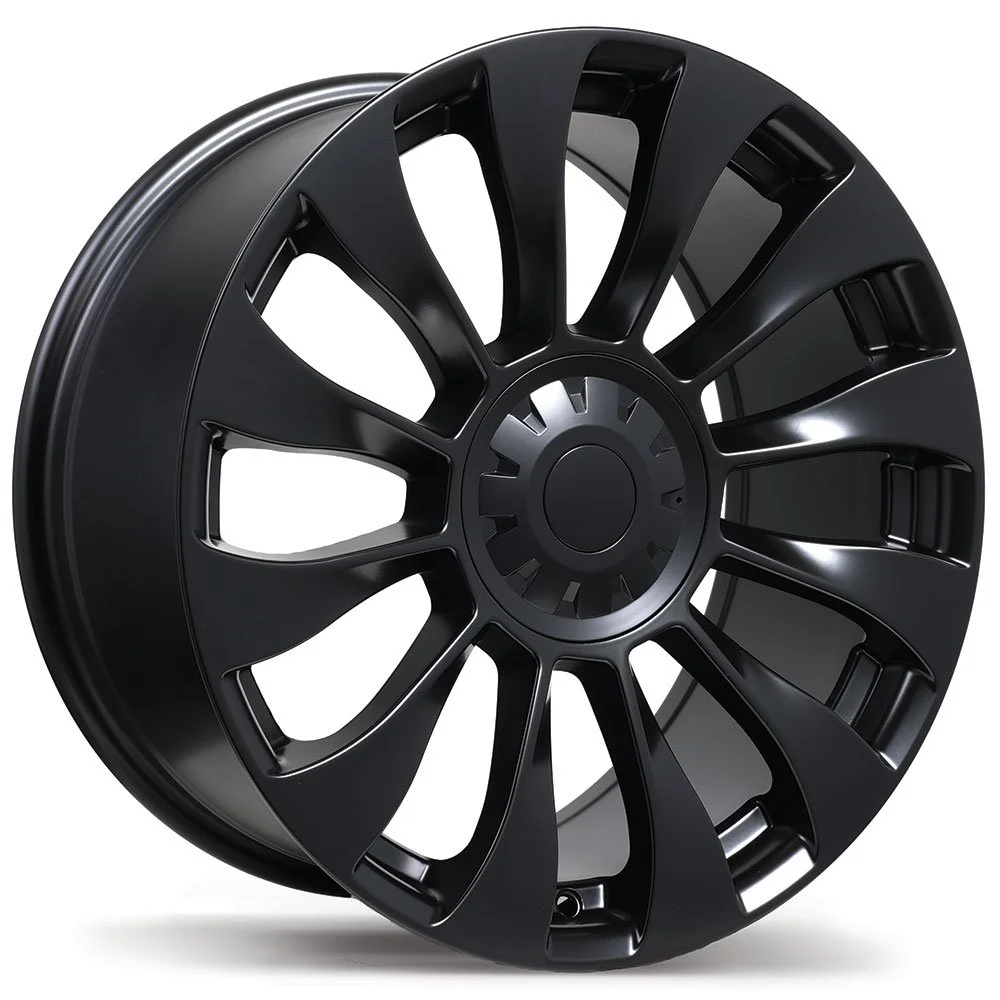 18 Inch Replika R263B Satin Black Hubcentric Rims Tesla Model 3