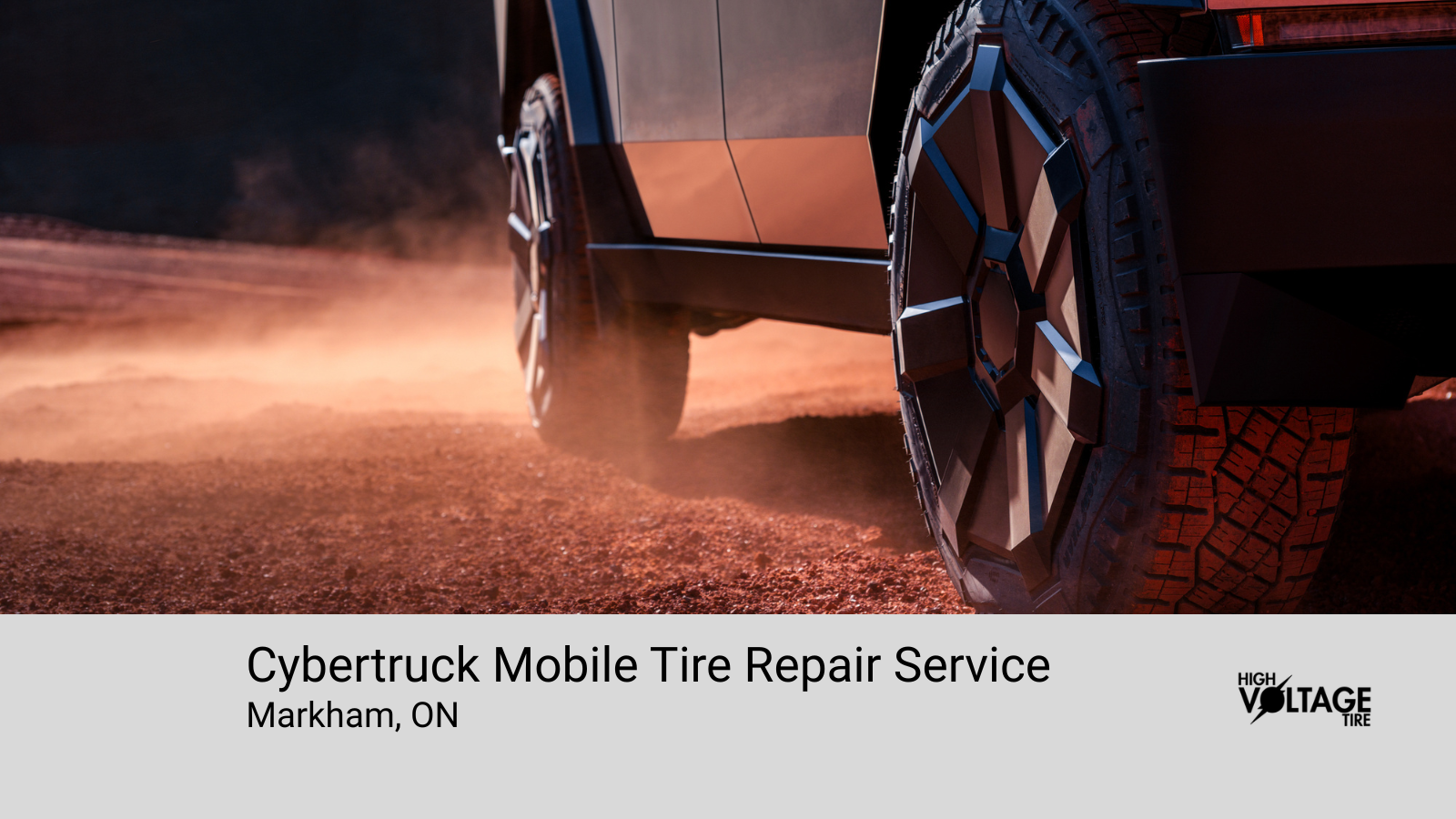 Cybertruck Mobile Tire Repair Service in Markham, Ontario