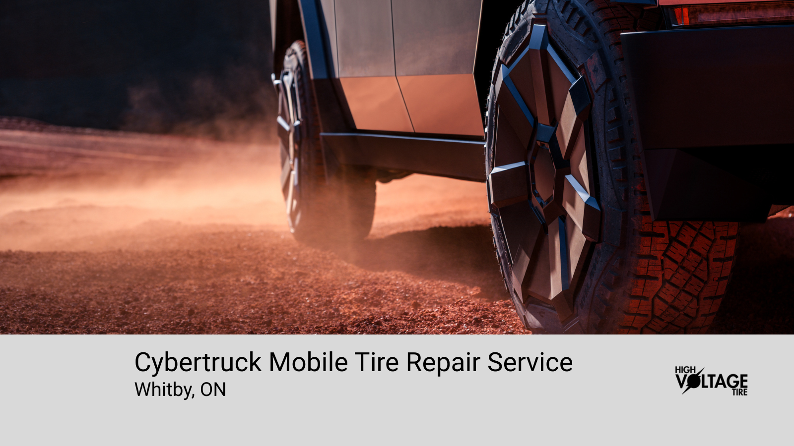 Cybertruck Mobile Tire Repair Service in Toronto, Ontario