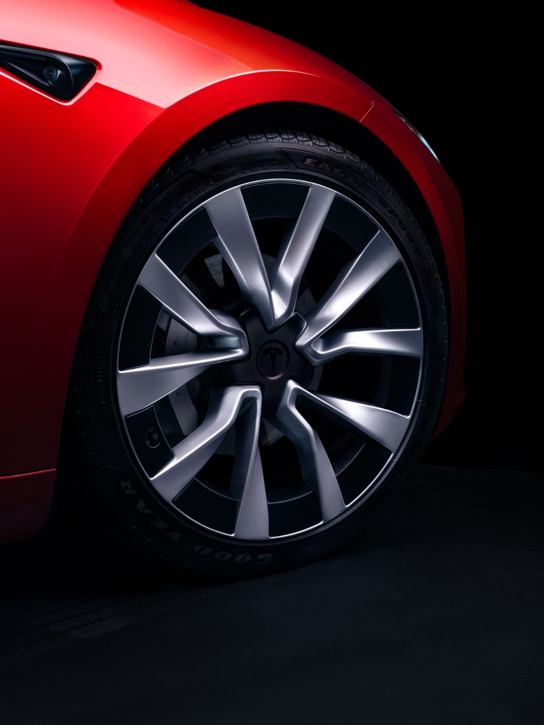 Tesla Model 3 tires, generic.