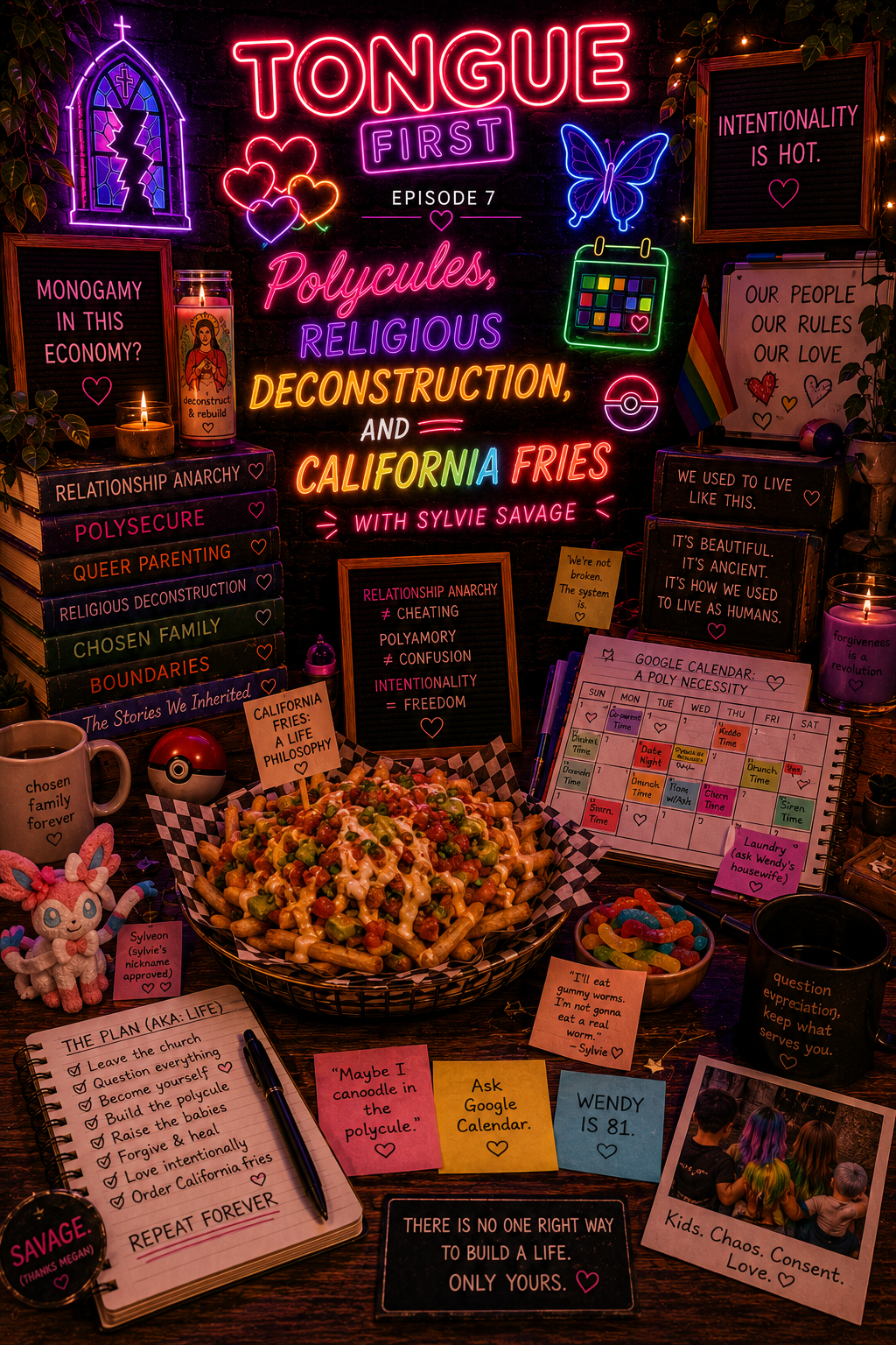 Ep 7 - Polycules, Religious Deconstruction, and California Fries with Sylvie Savage