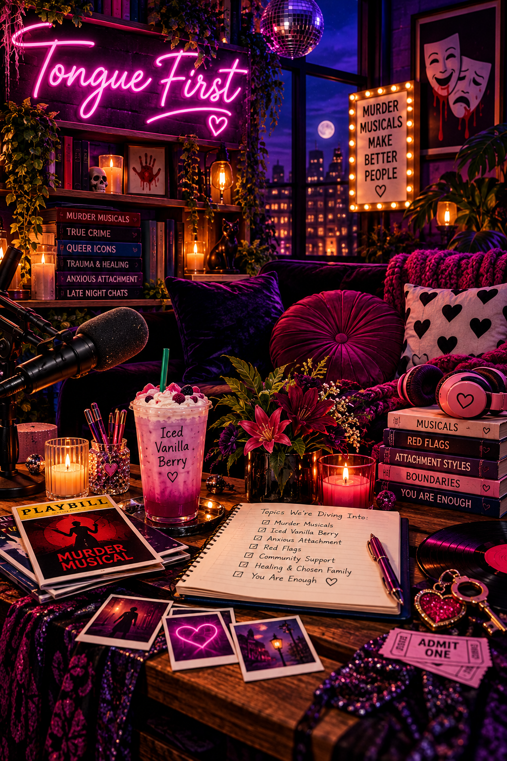 Ep 9: Murder Musicals, Iced Vanilla Berry, and Anxious Attachment with Miss Magali