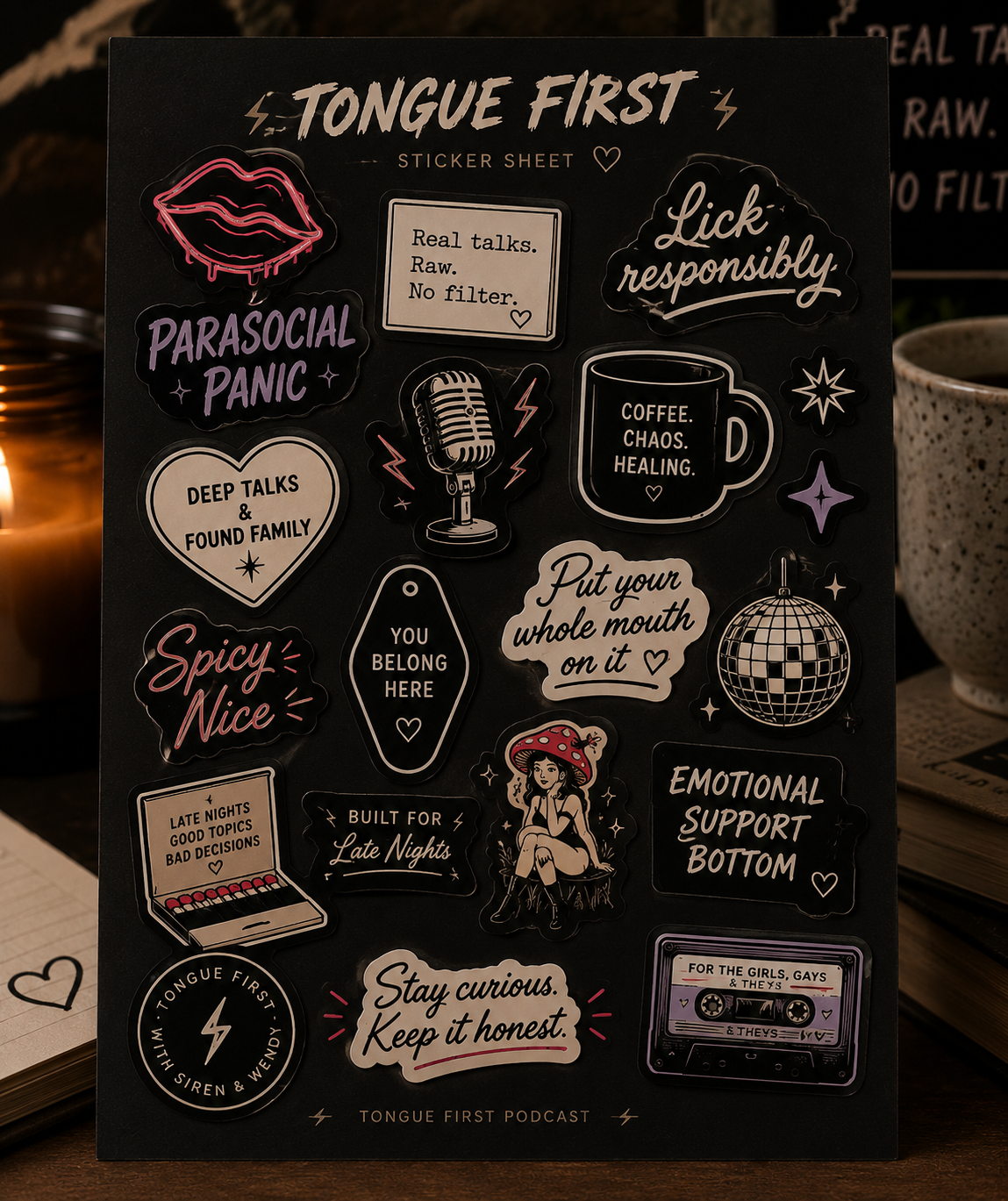 Tongue First Sticker Sheet