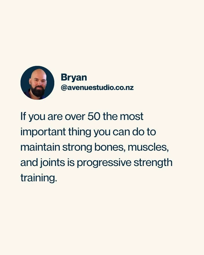 If you are over 50 the most important thing you can do to maintain strong bones, muscles, and joints is progressive strength training.