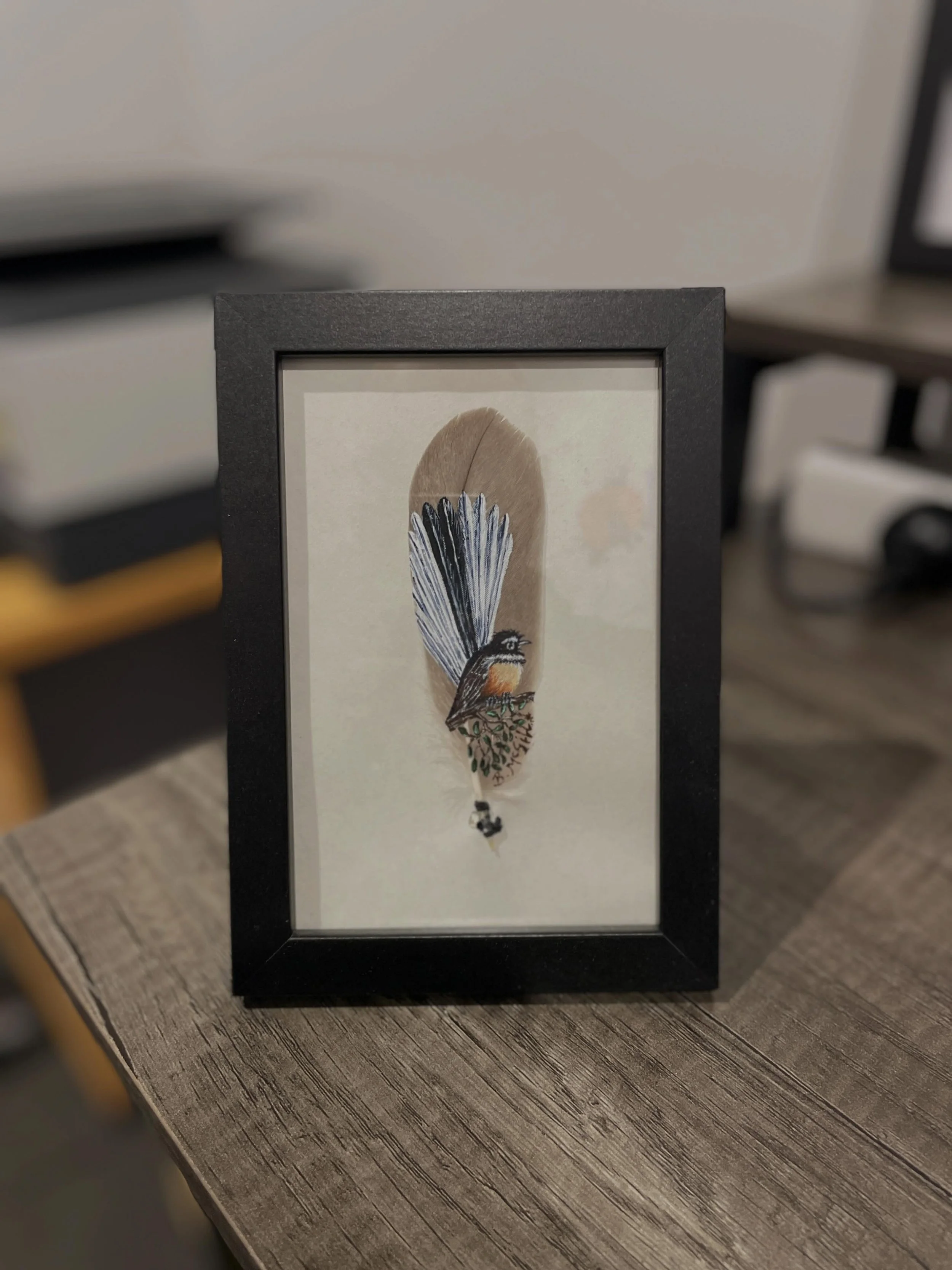 Shout out to our client @beth_mcgill_artist_feathers 

Our head coach Bryan got married in March and Beth made this beautiful painting for him and his bride.

Beth creates unique, detailed paintings on real feathers that I think you will agree look a