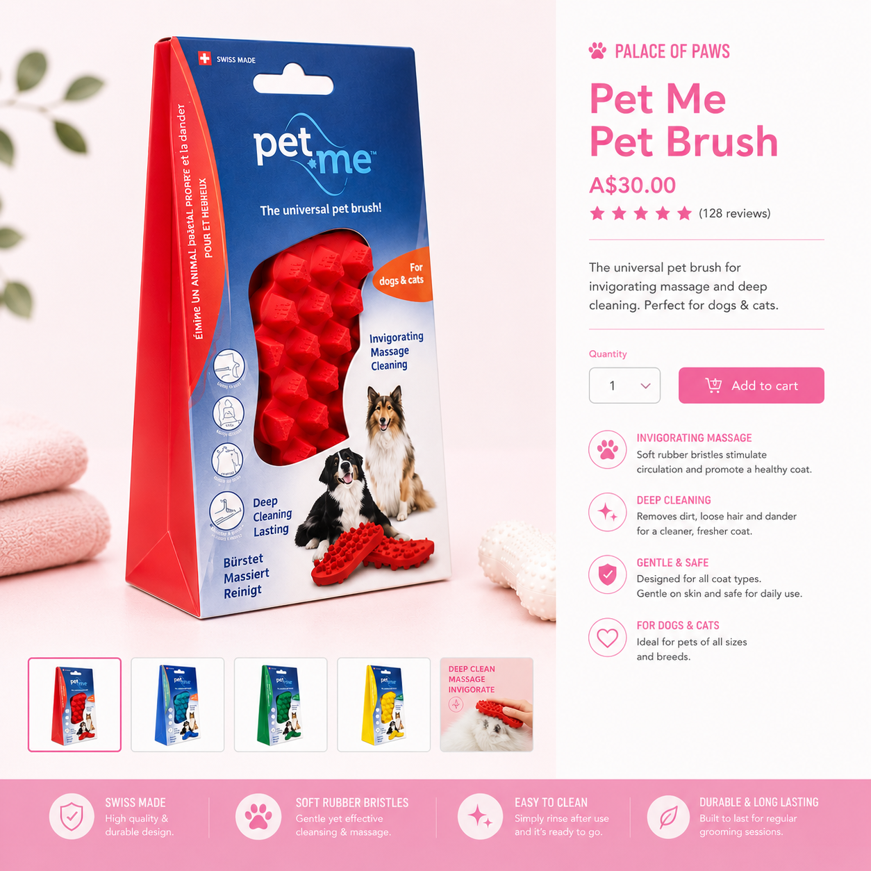 Pet Deshedding Brushes