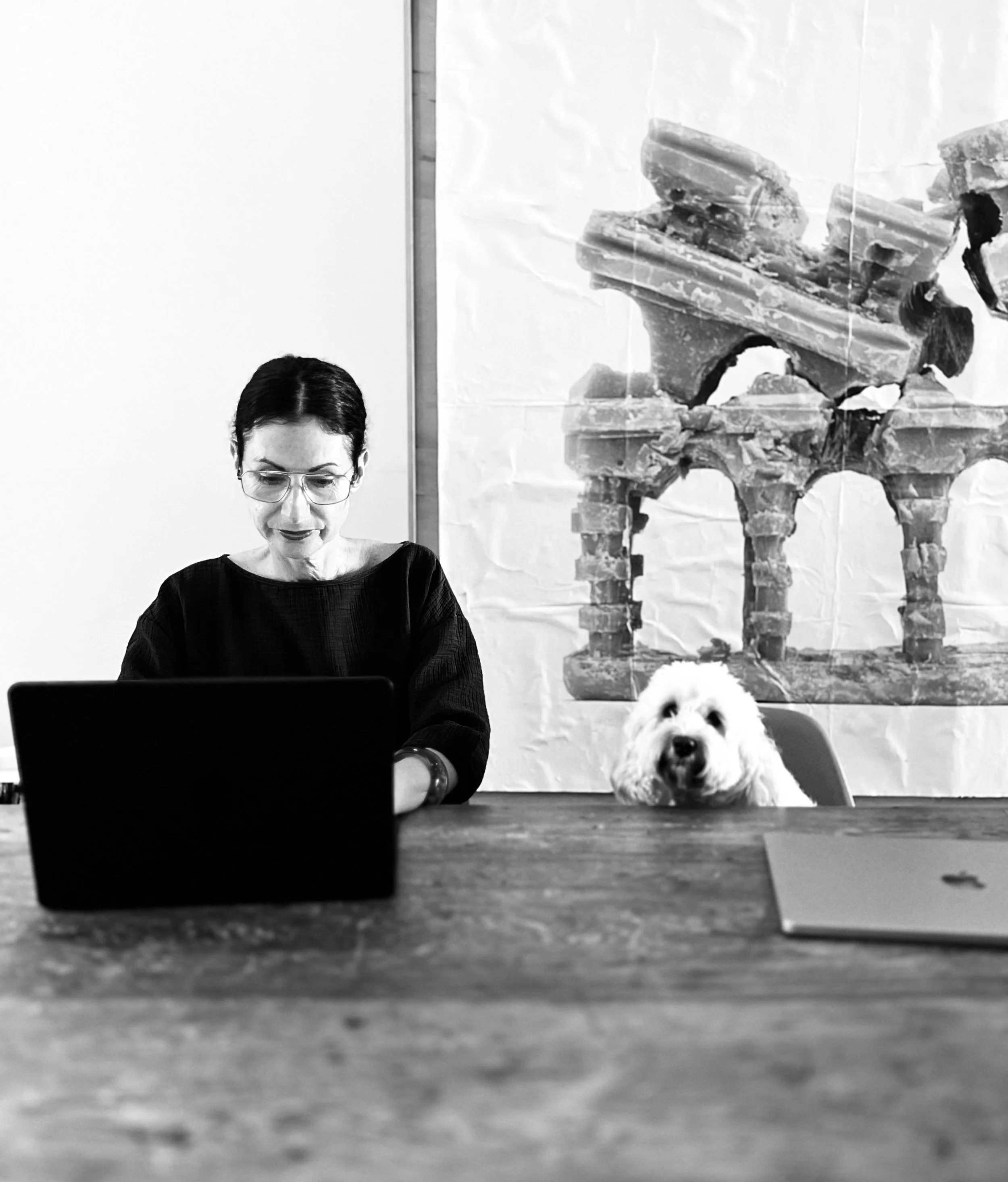 Nikky Cronk with her dog Penne
