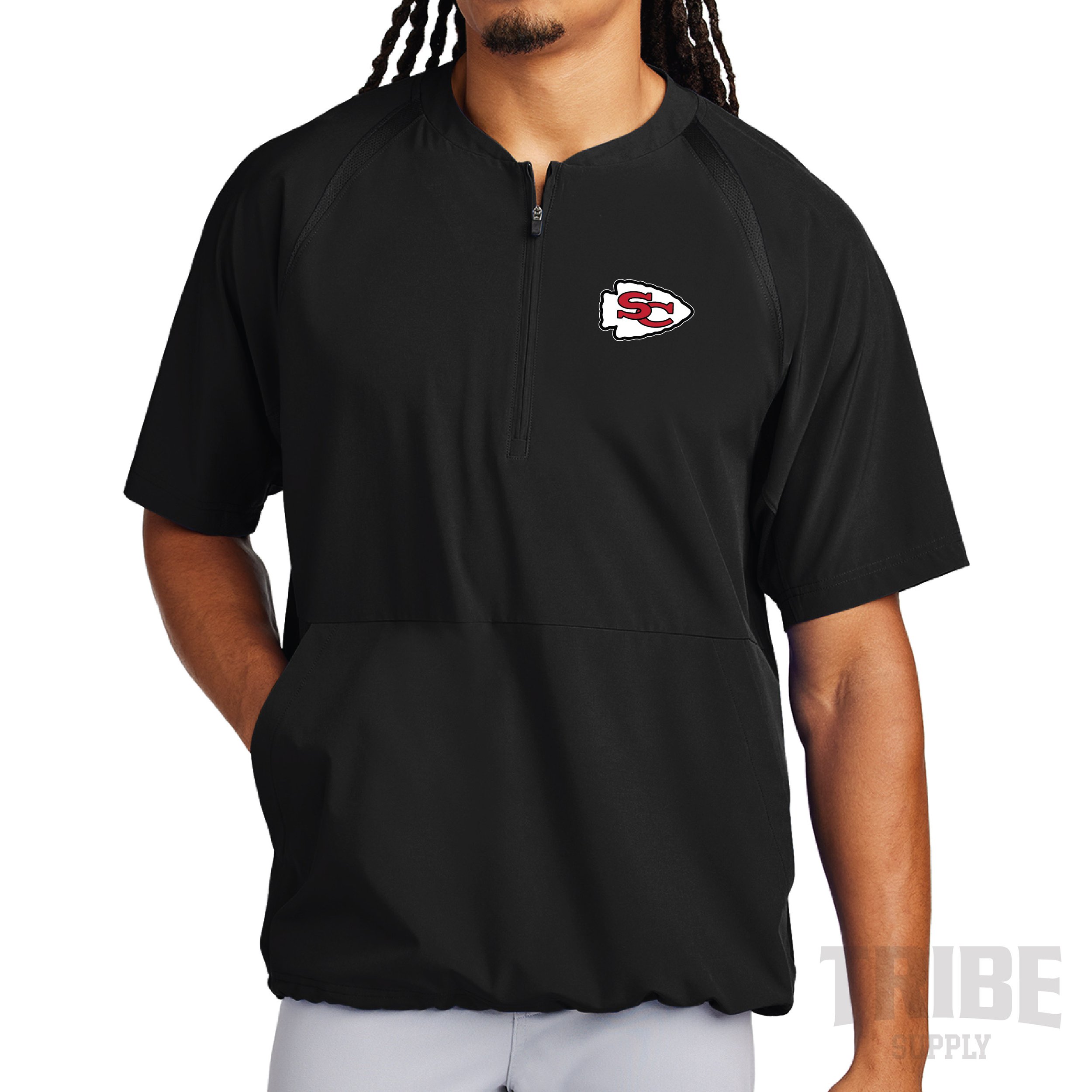 Sport-Tek® Repeat 1/2-Zip Short Sleeve Jacket JST489