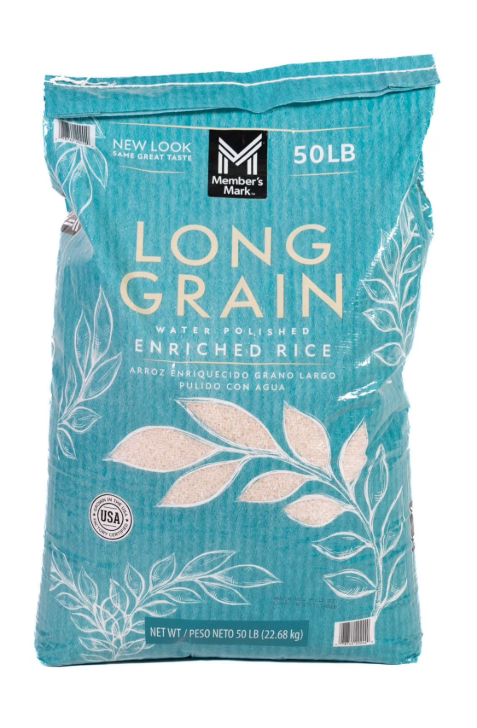 Member's Mark Long Grain White Rice, 50 lbs.