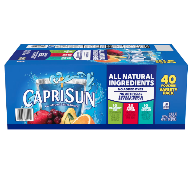 Capri Sun Variety Pack 6 fl. oz. pouches, 40 pk