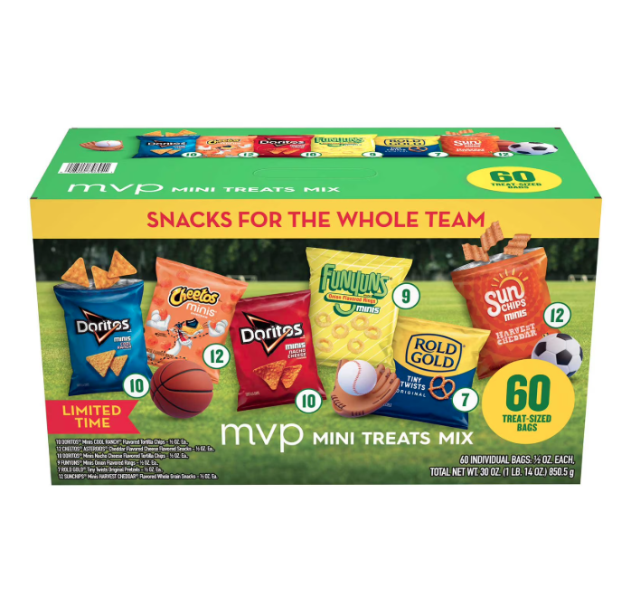 Frito-Lay MVP Mini Treat Mix Variety Pack Chips, 60 ct.