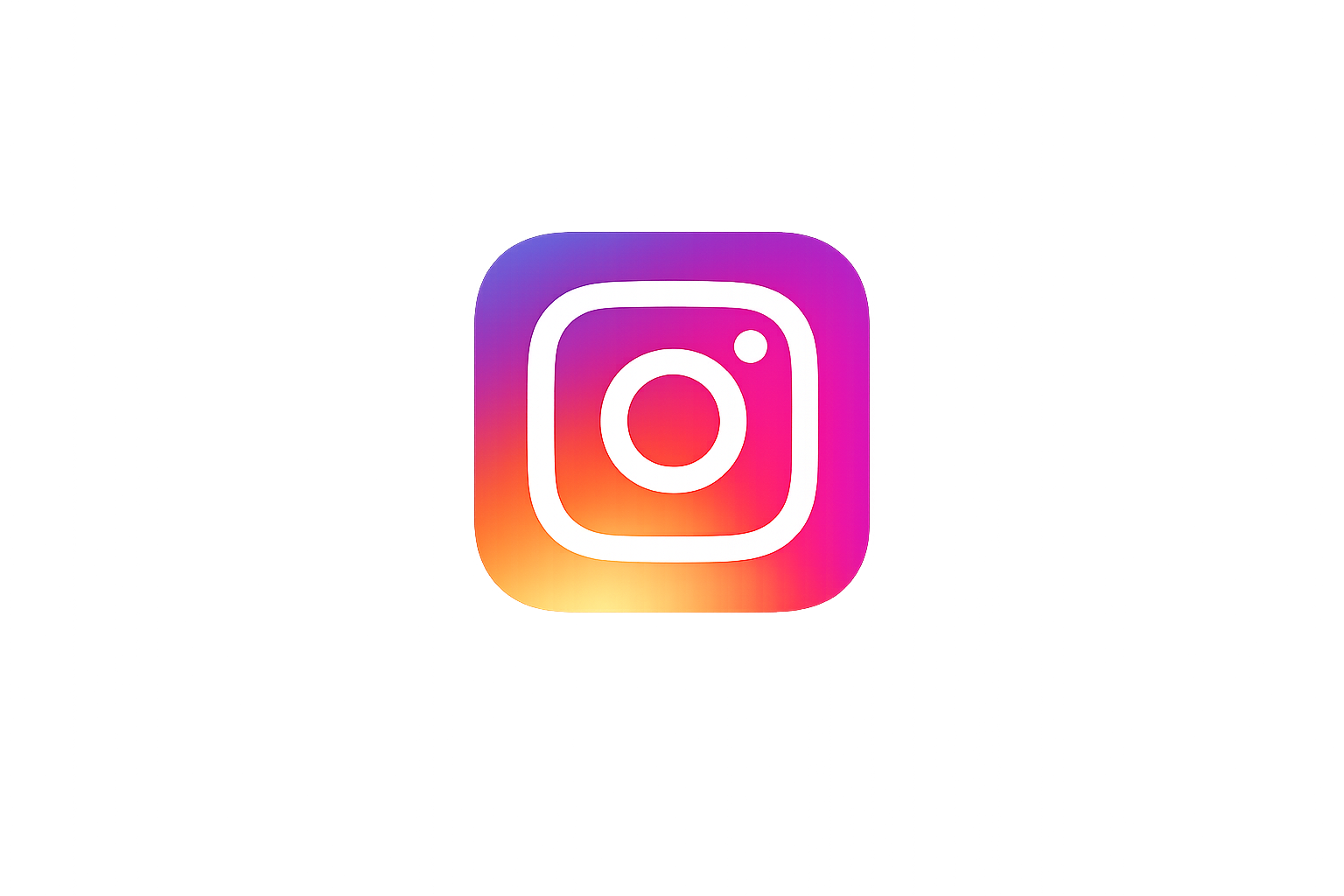 Logotipo de Instagram con fondo difuso