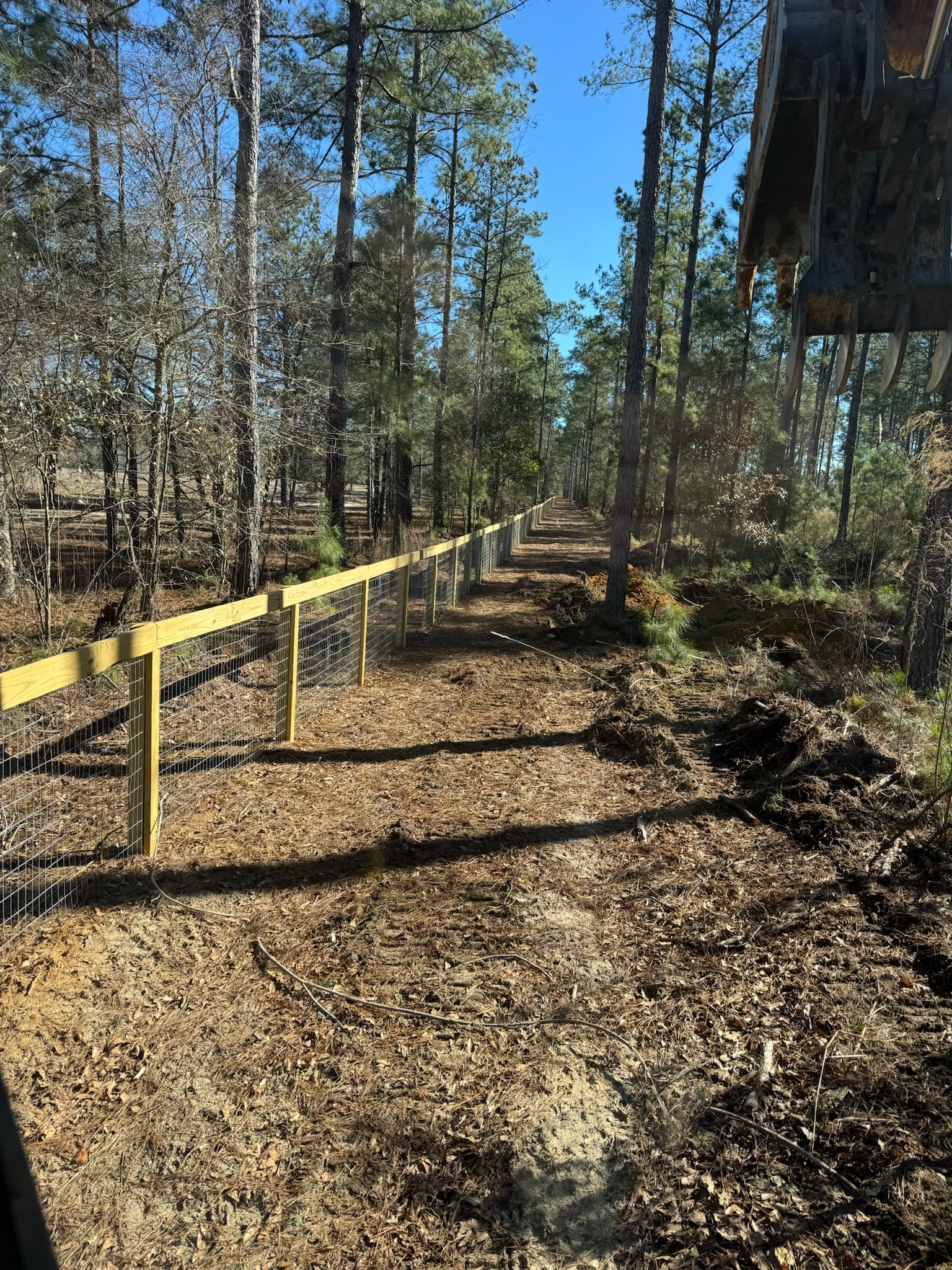 ingram-excavation-Site prep and land clearing for new fence