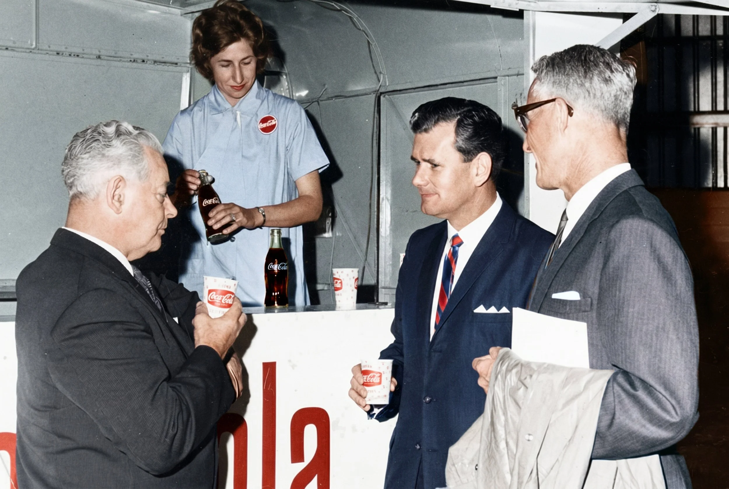 Sharing a Coke with Keith Holyoake 1965