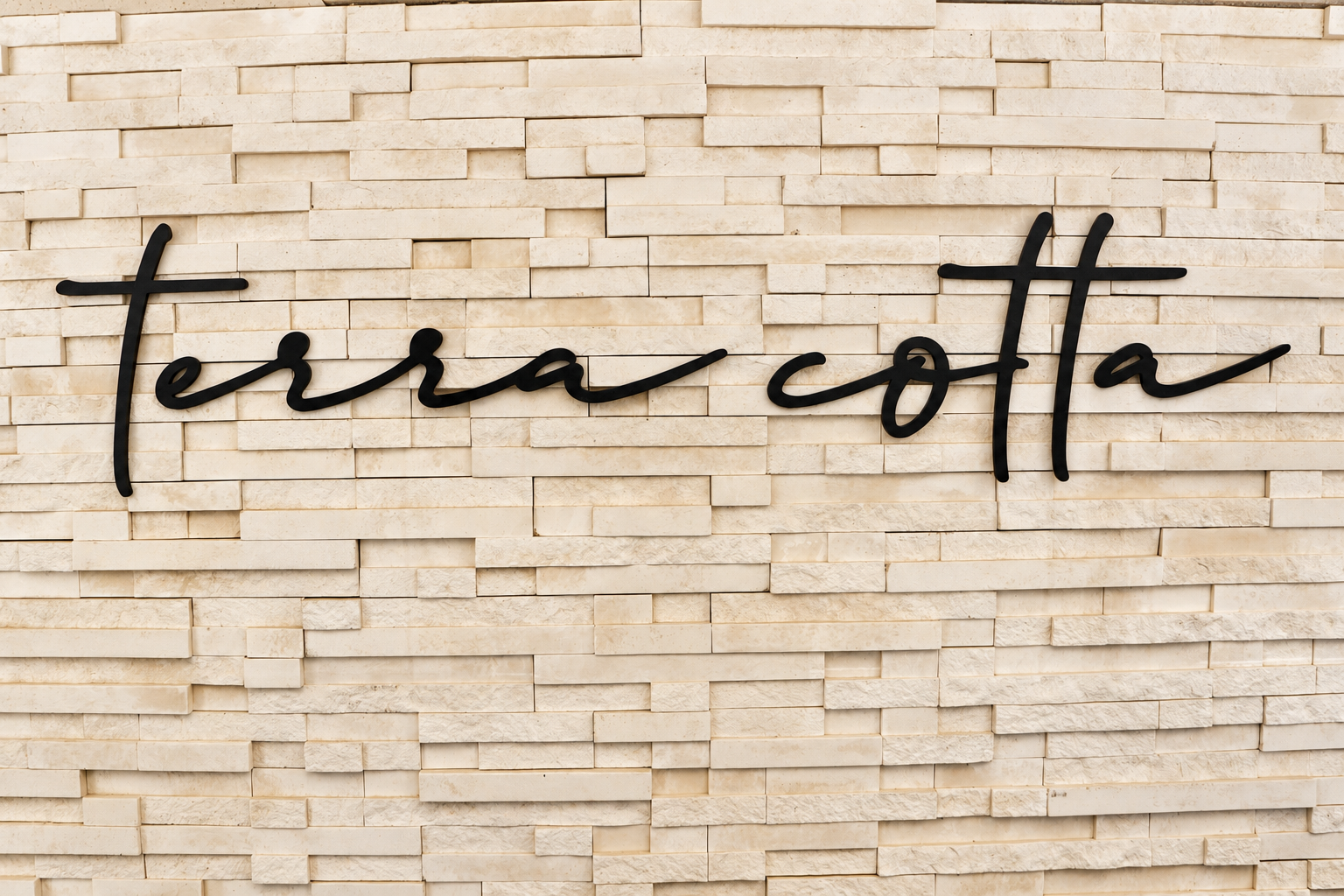 Terra Cotta Salon & Suites sign inside the Boise salon.