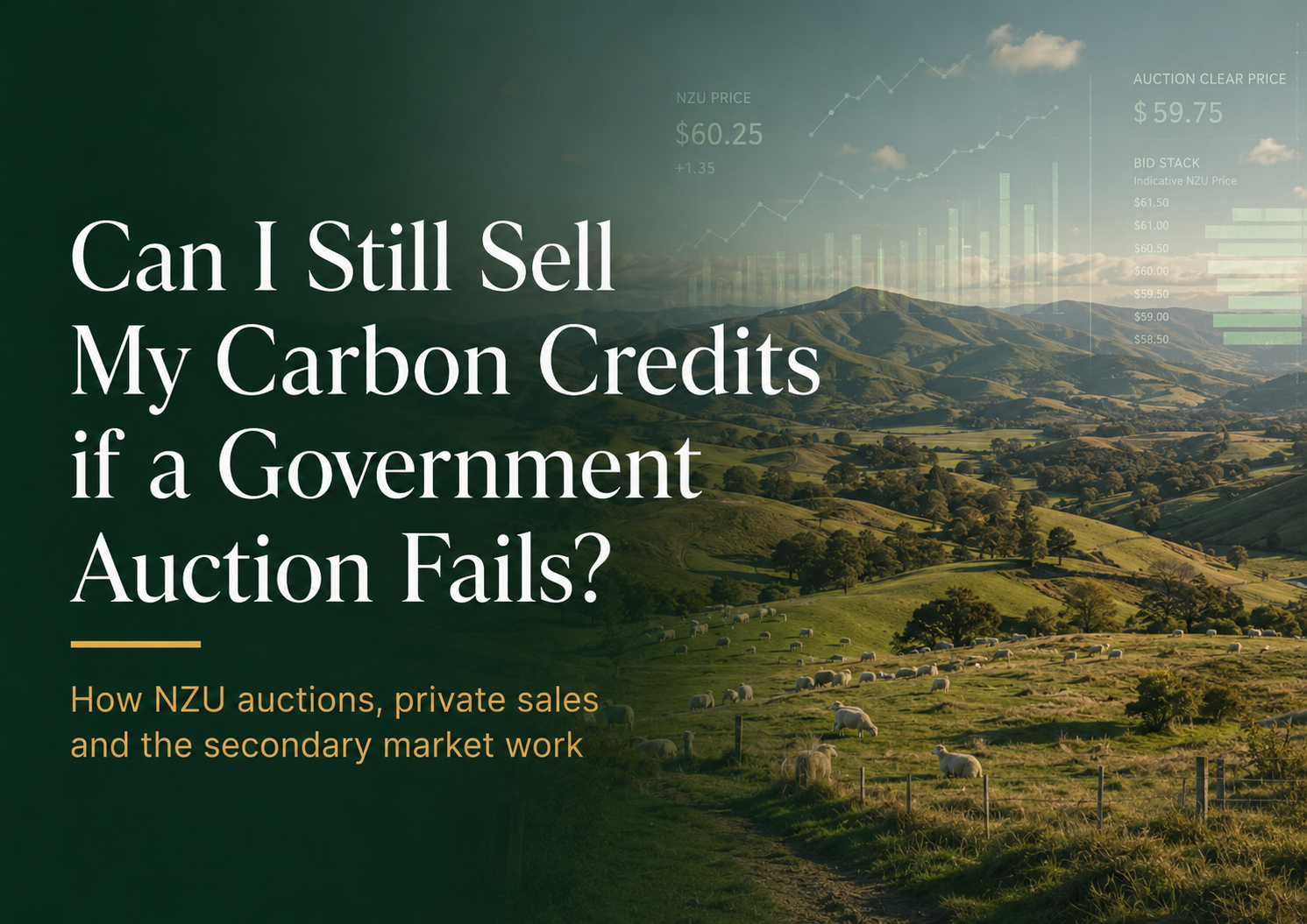 Can I Still Sell My Carbon Credits if a Government Auction Fails?