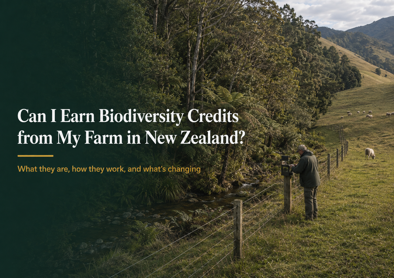 Can I Earn Biodiversity Credits from My Farm in New Zealand?