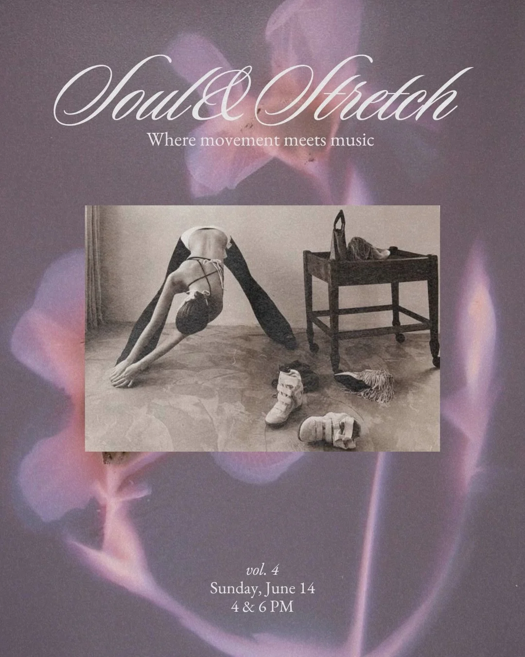 Soul&amp;Stretch moodboard 🎀
60 min vinyasa flow alongside live kora performance

Spots are limited.
Link in bio for tickets ✨