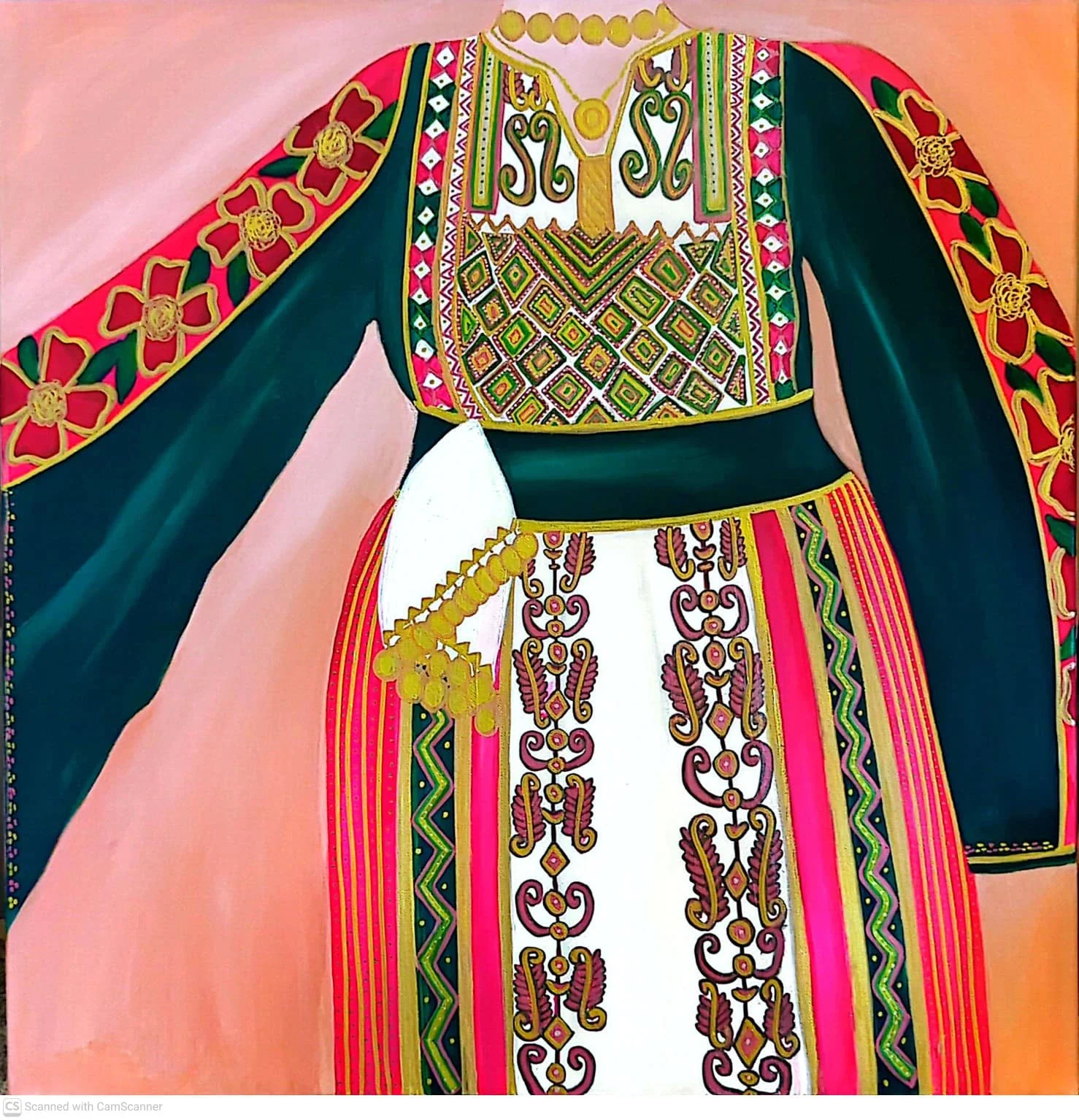 Palestinian thobe (print)