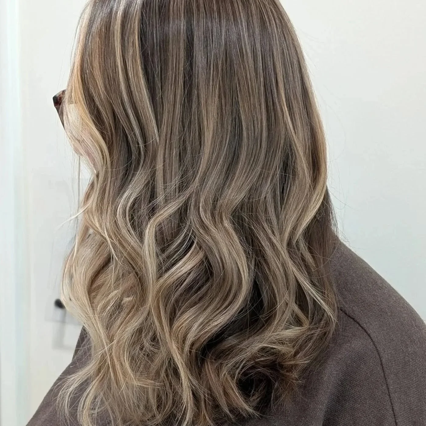 Close up photo of Bayalage hair color.