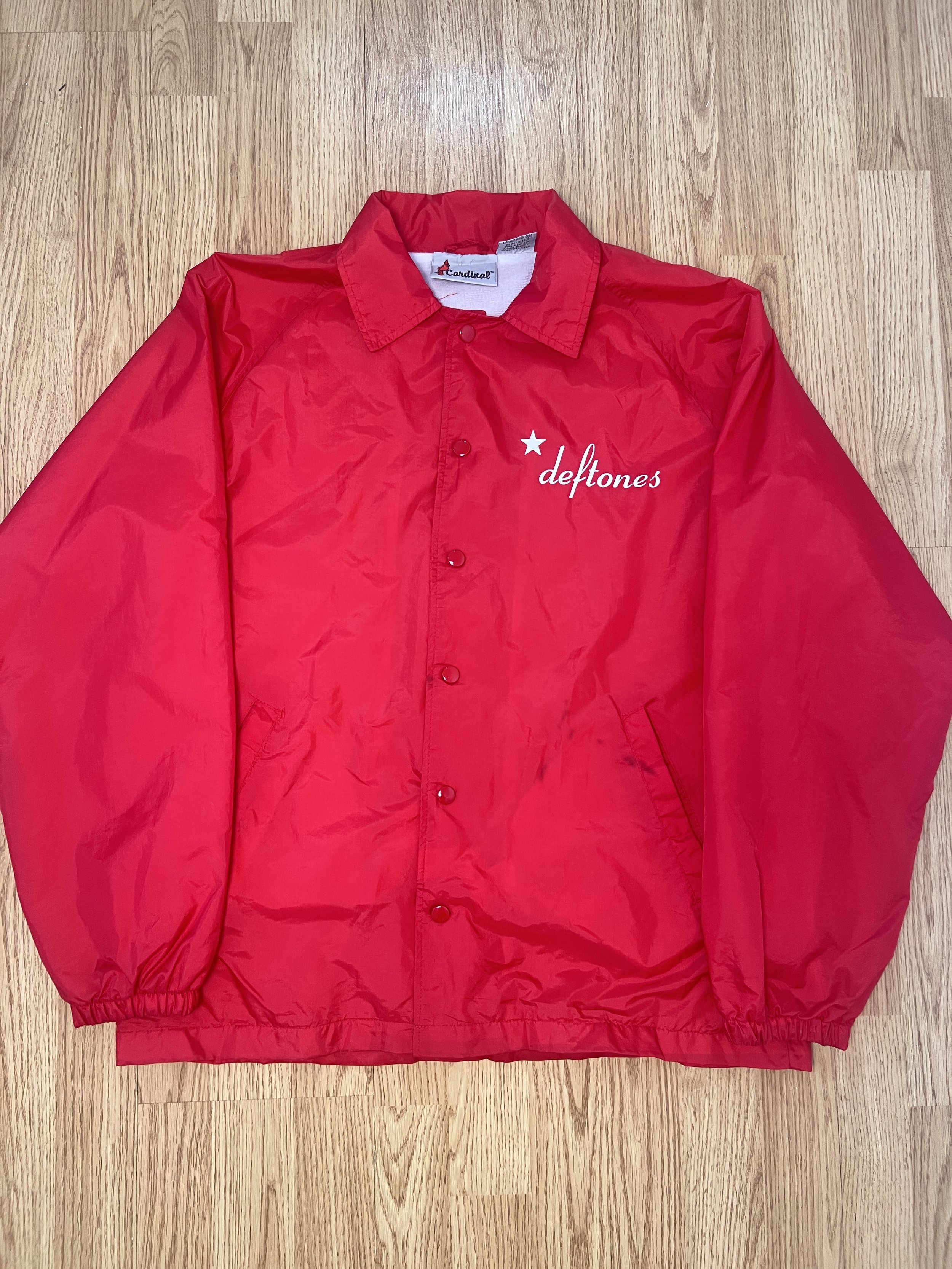 2000 Deftones White Pony Cardinal Coach Jacket