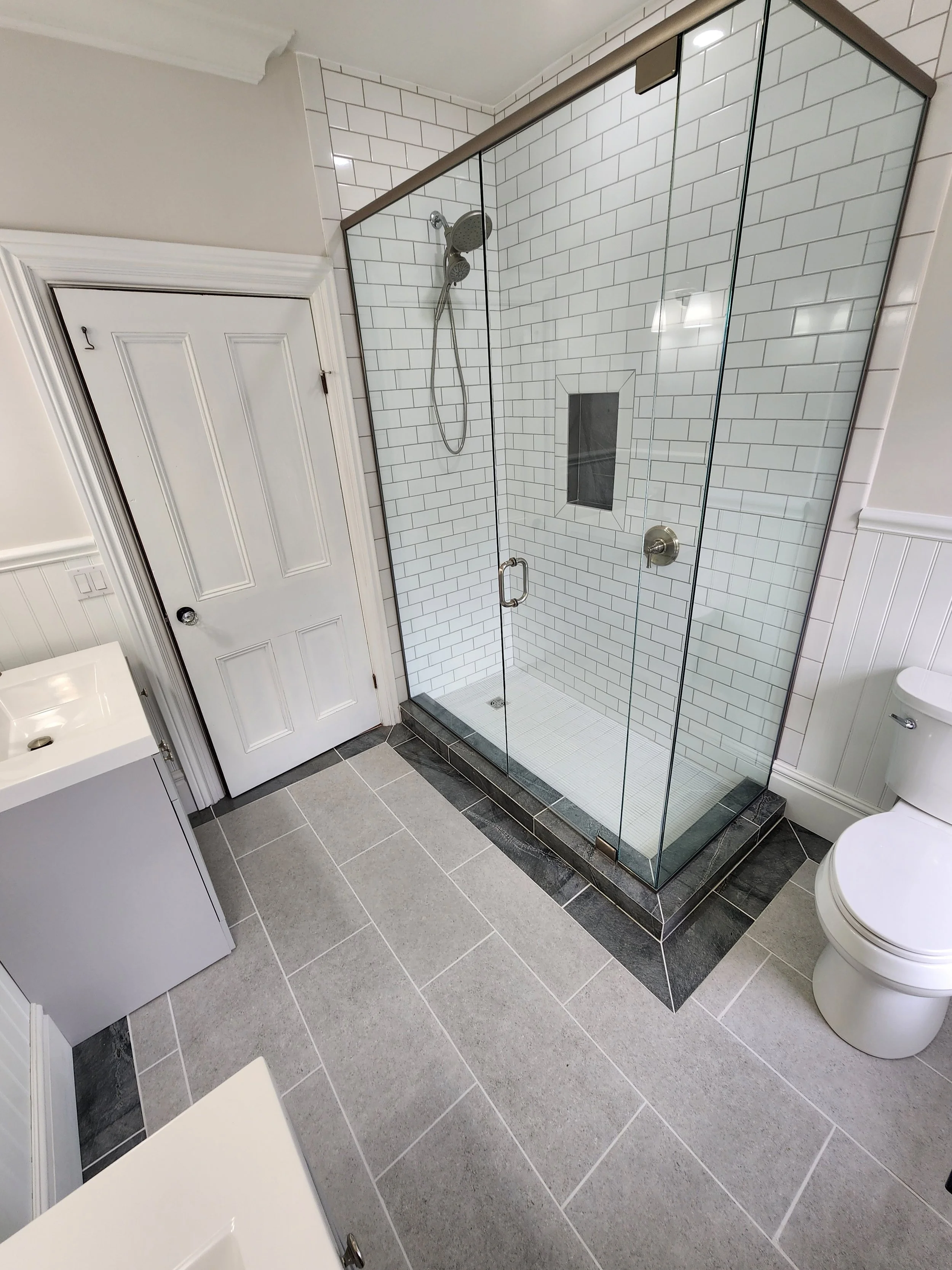Tile floor installation