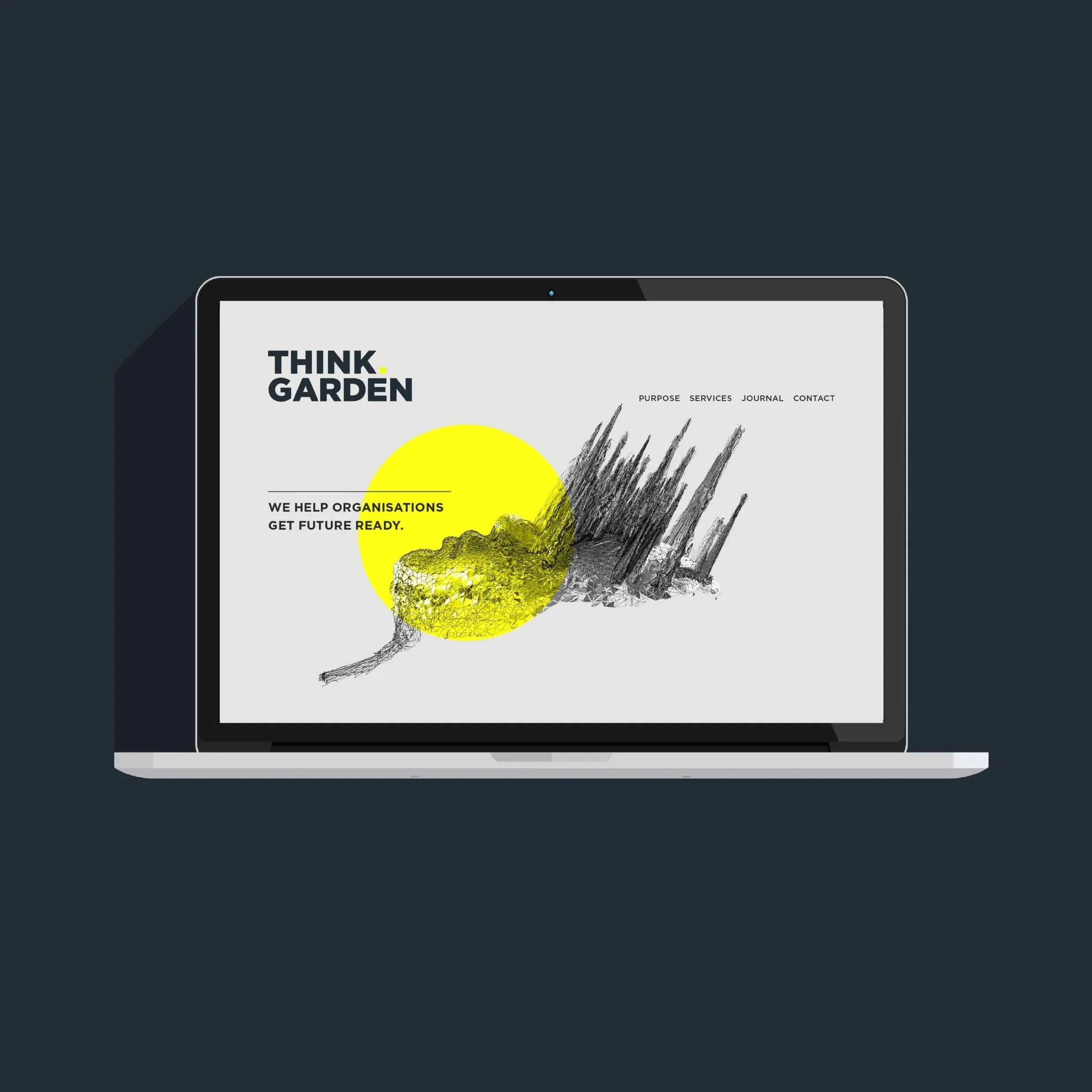 Think.Garden website. Branding, website design, typography, designer, Creative Director. Alice Lloyd.