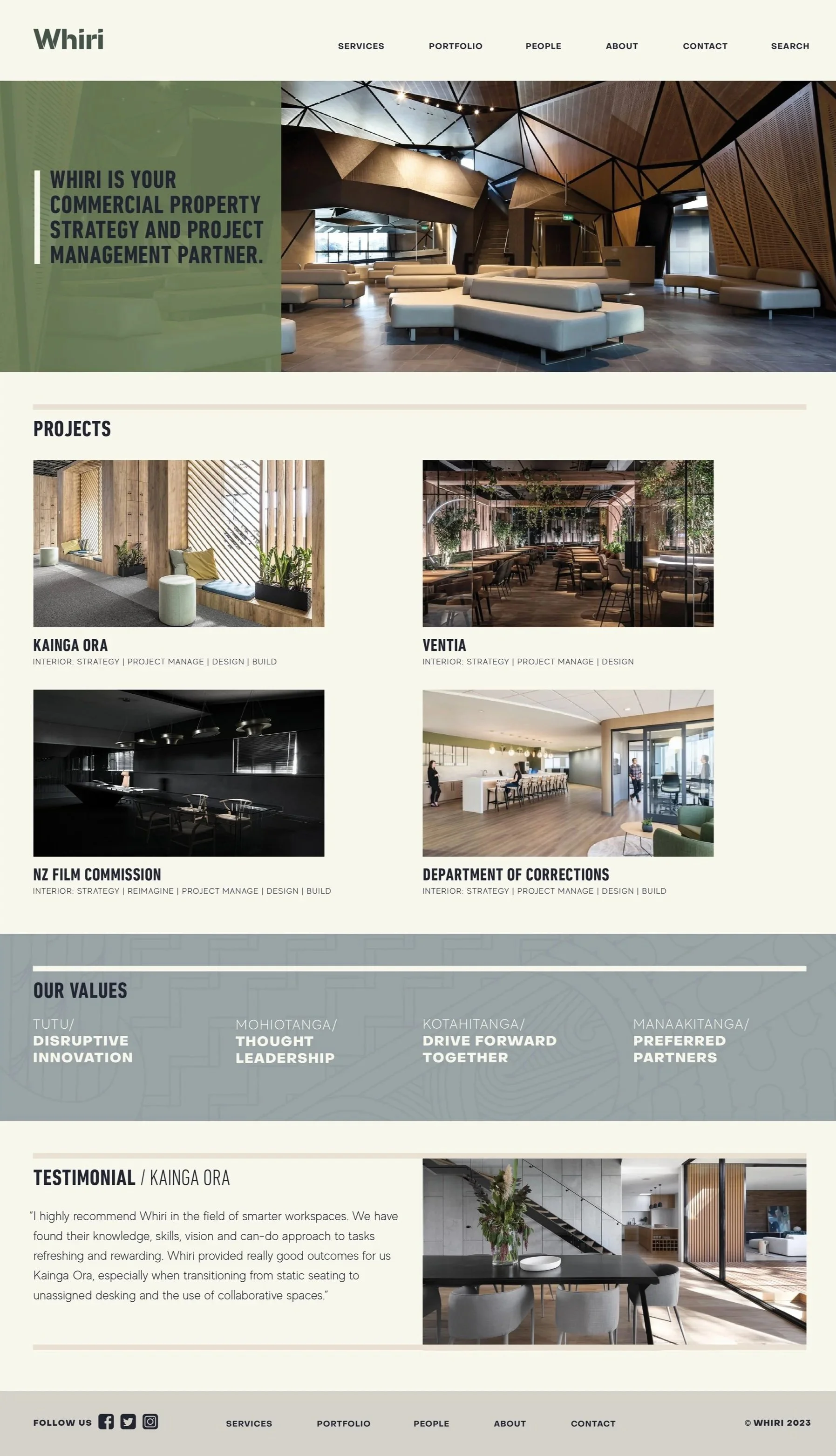 Whiri website. Branding, logo design, website design, typography, designer, Creative Director. Alice Lloyd.