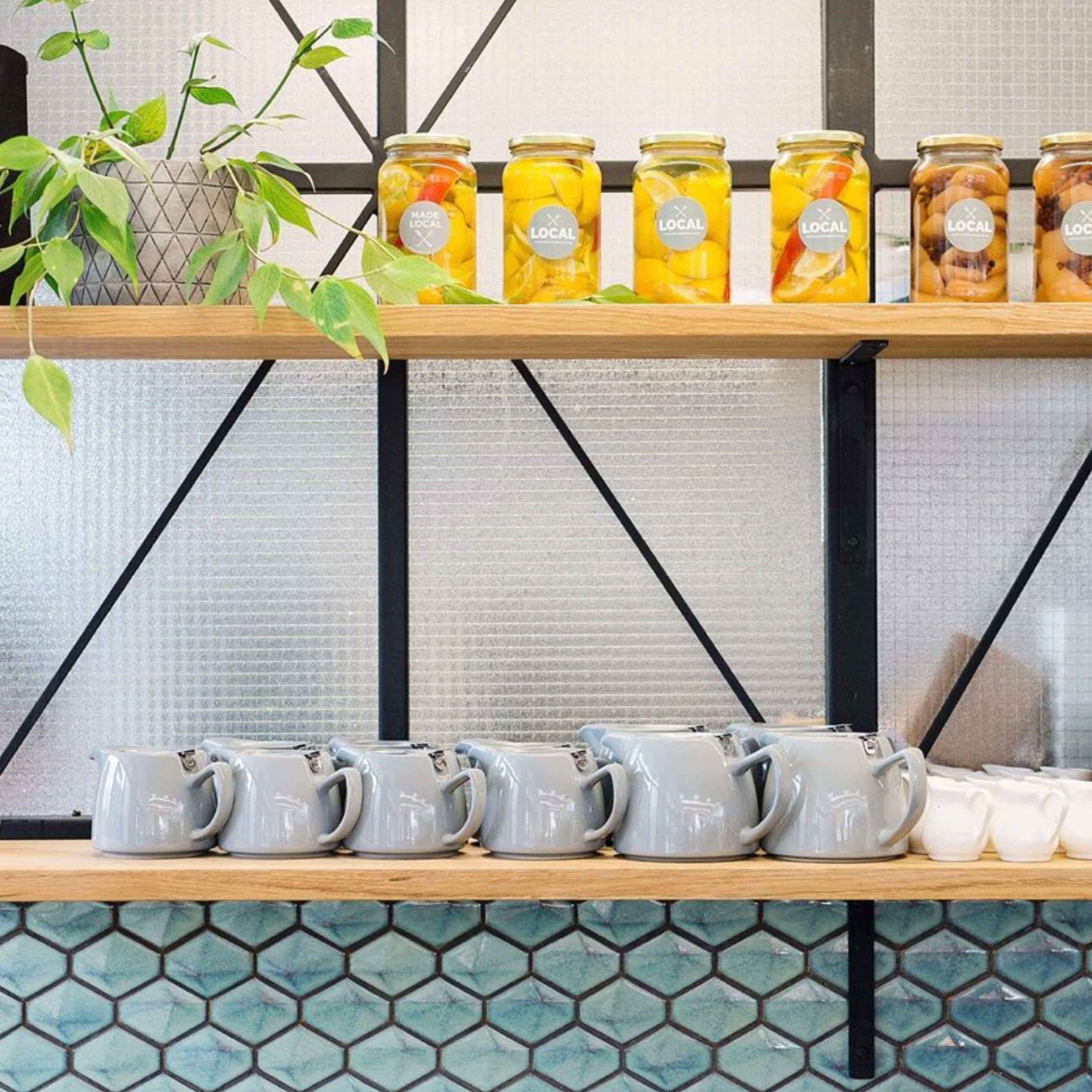 Local cafe and eatery branded products. Branding, hospitality design, interior architecture, packaging design, print, designer, Creative Director. Alice Lloyd.