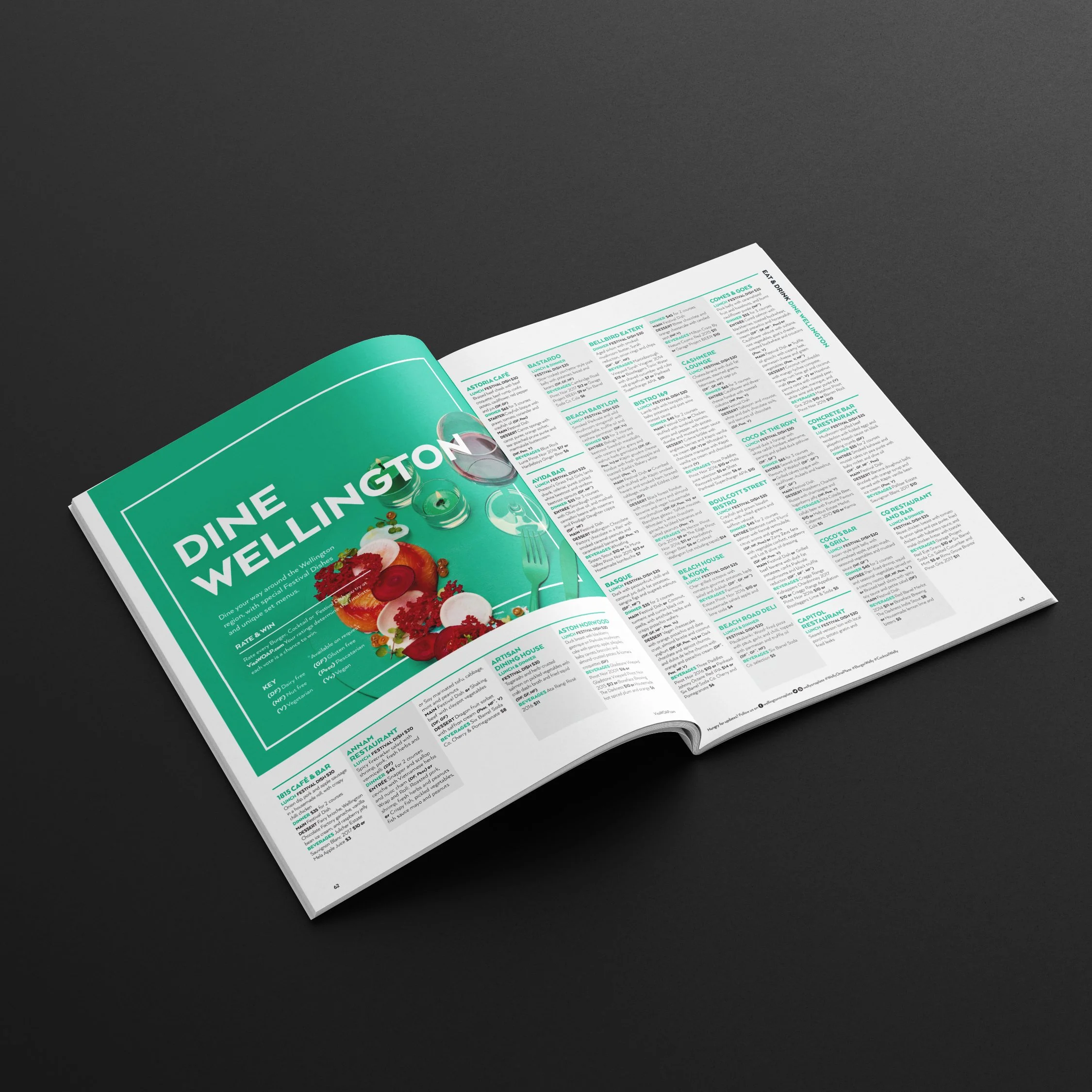 Visa WOAP programme design. Branding, programme design, typography, designer, Creative Director. Alice Lloyd.