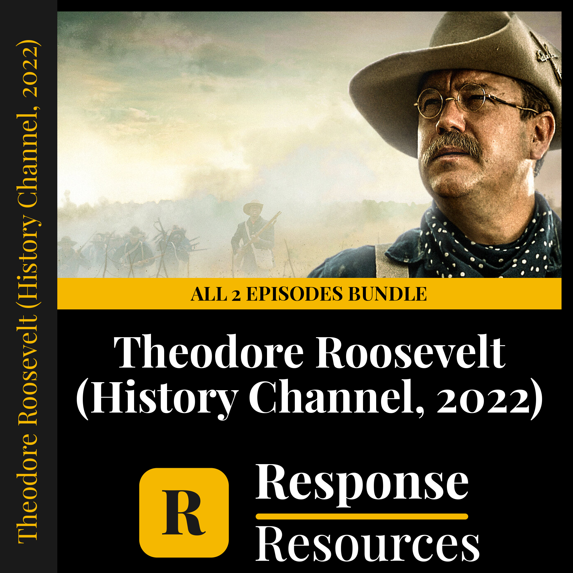 Theodore Roosevelt — fill-in-the-blank documentary worksheets for US History