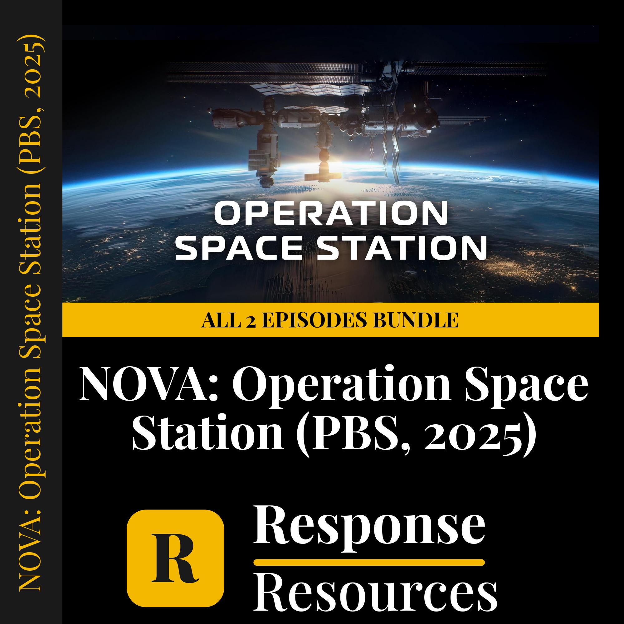 NOVA: Operation Space Station — fill-in-the-blank documentary worksheets for Physics