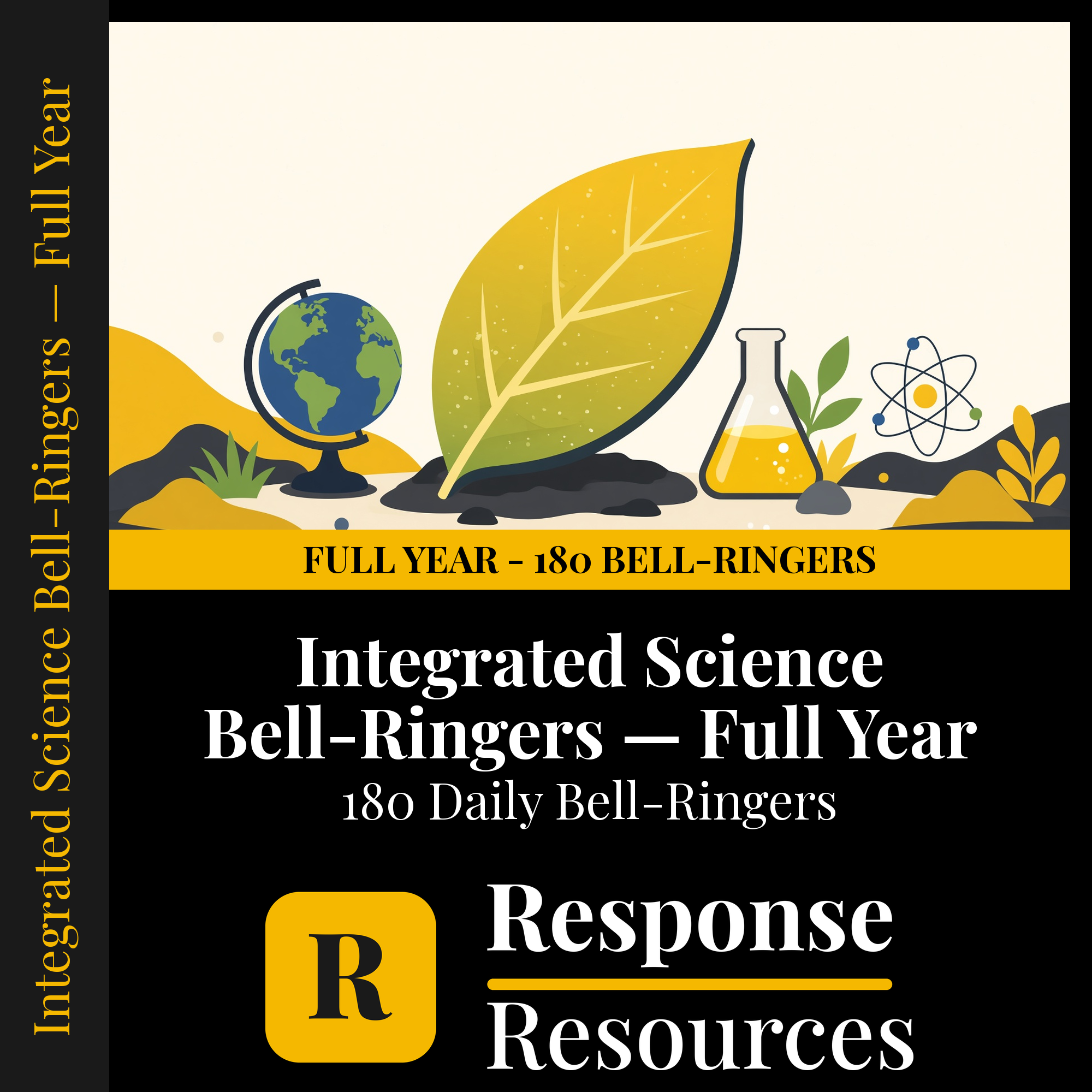 Integrated Science (MS) Bell Ringers FULL YEAR - 180 Daily Warm-Ups (Grades 6-8) cover — Response Resources